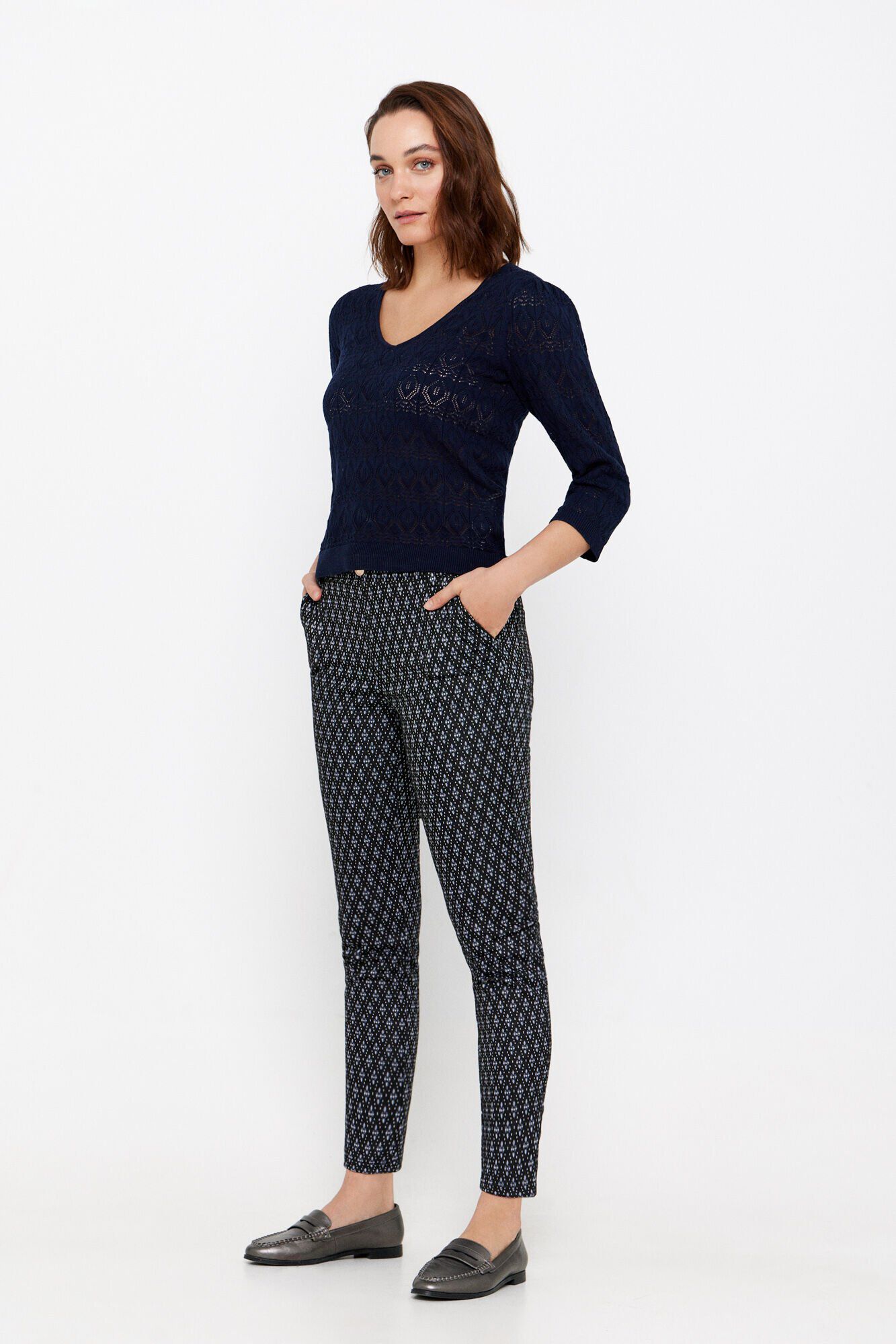 Cortefiel Pantal&oacute;n punto jacquard