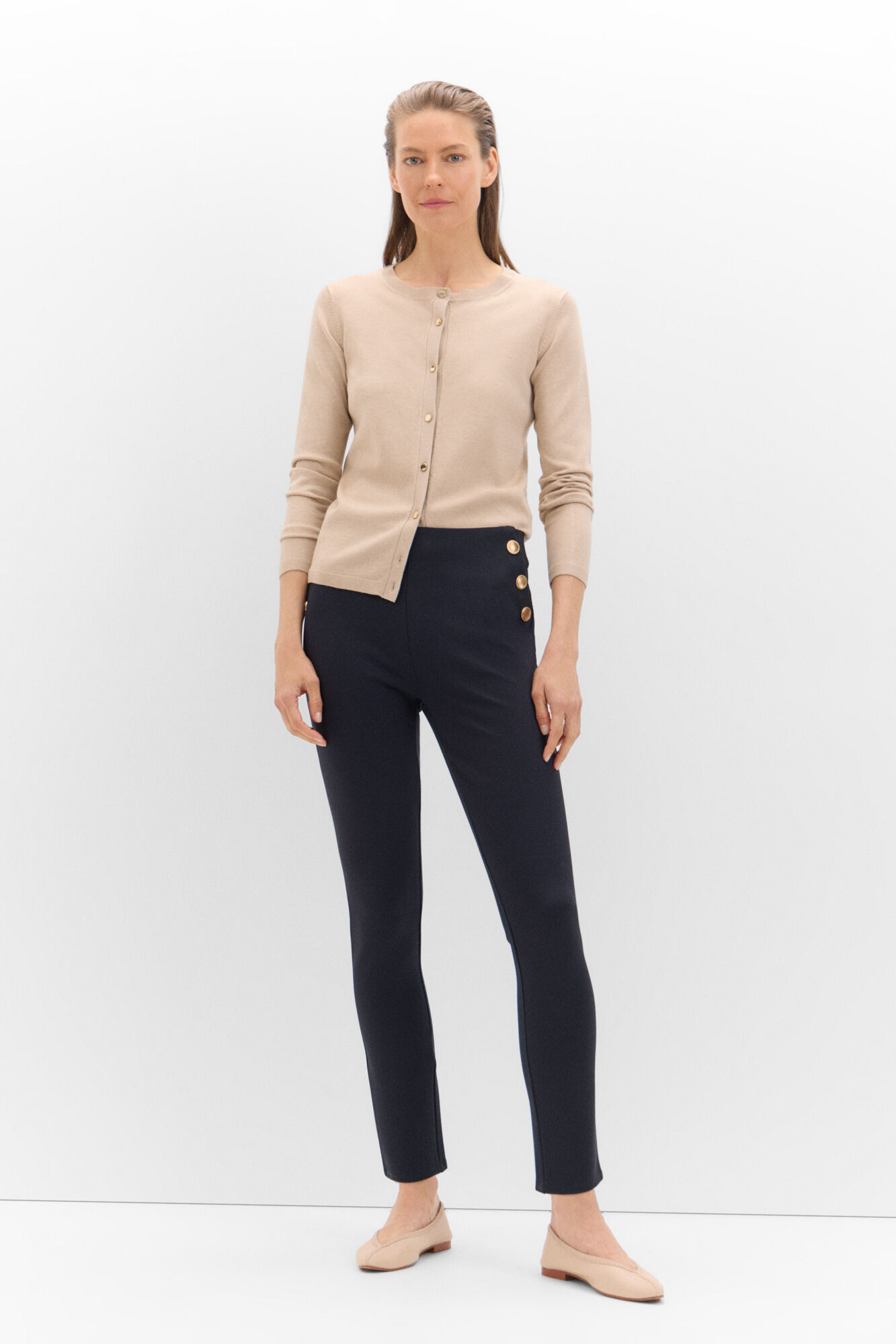 Cortefiel Legging con botonadura