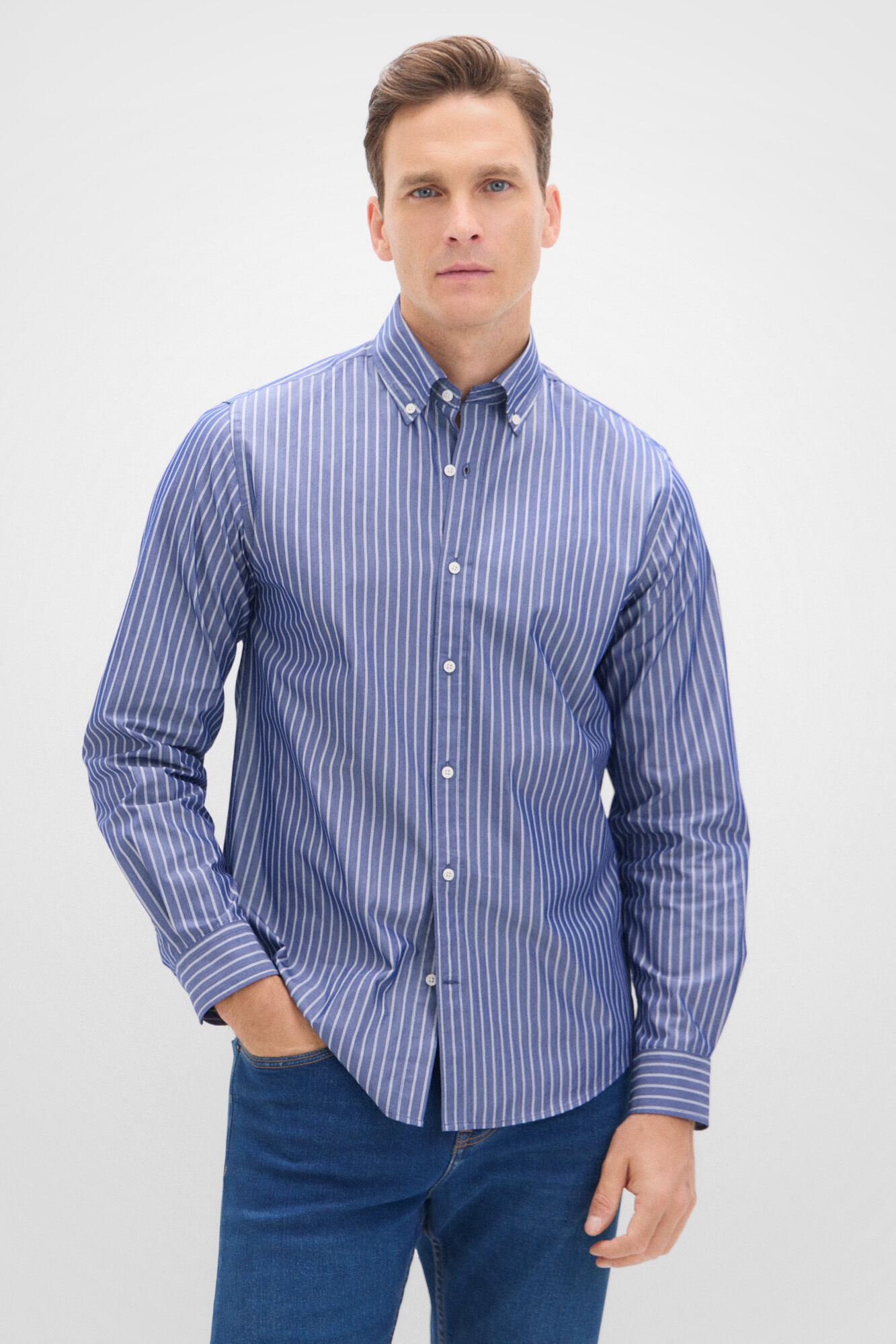 Cortefiel Camisa rayas coolmax