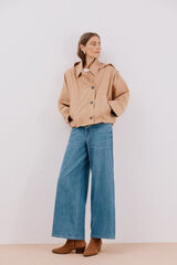 Cortefiel Gabardina corta Beige