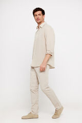 Cortefiel Pantal&oacute;n chino slim fit Beige