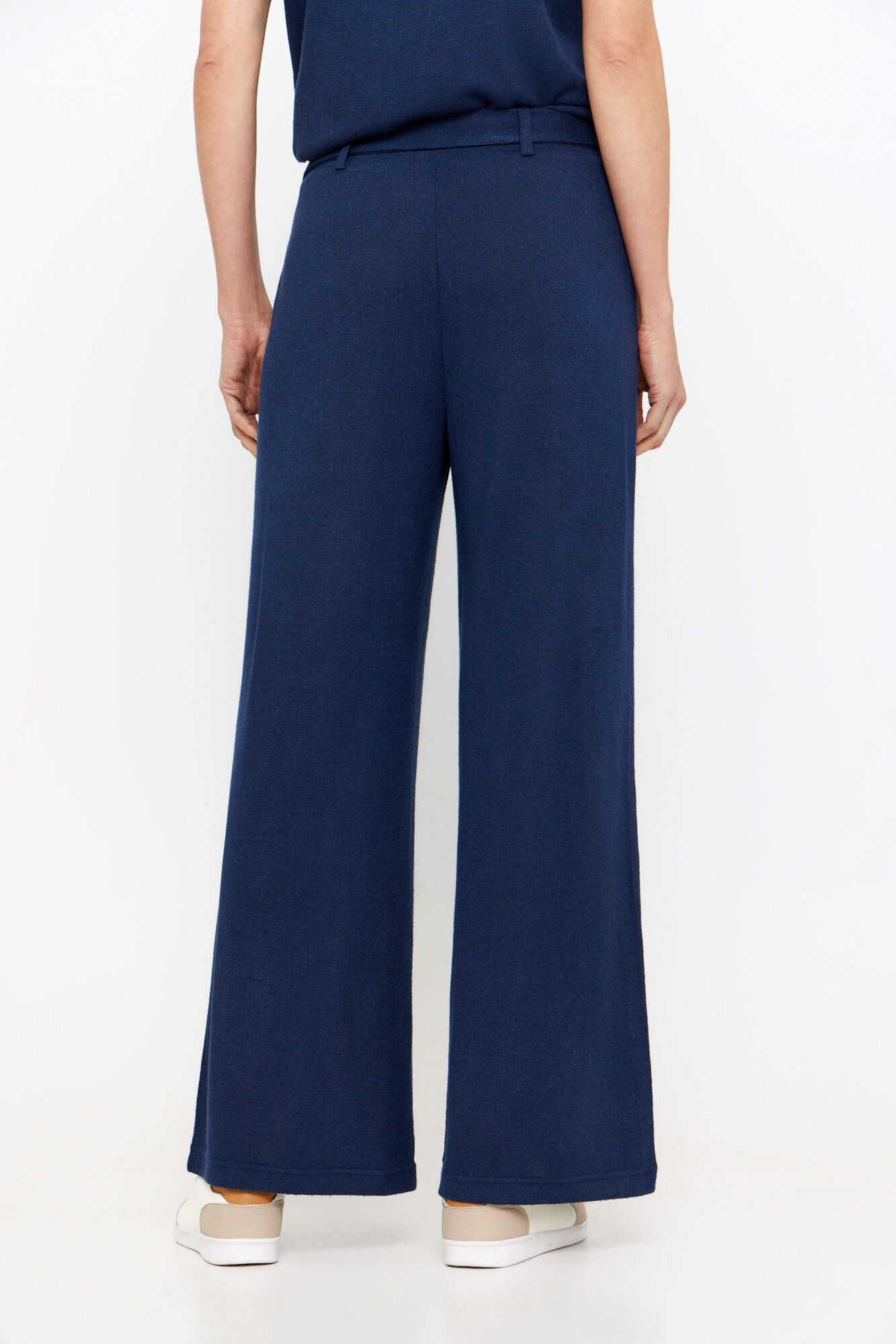 Cortefiel Pantal&oacute;n punto crop Azul marino