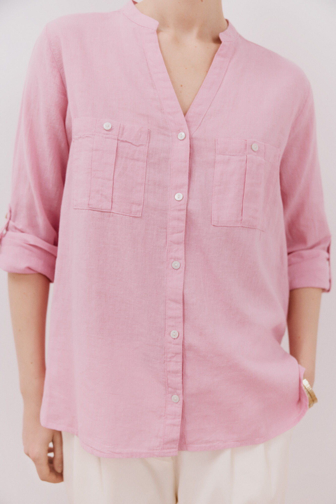 Cortefiel Camisa confeccionada con lino