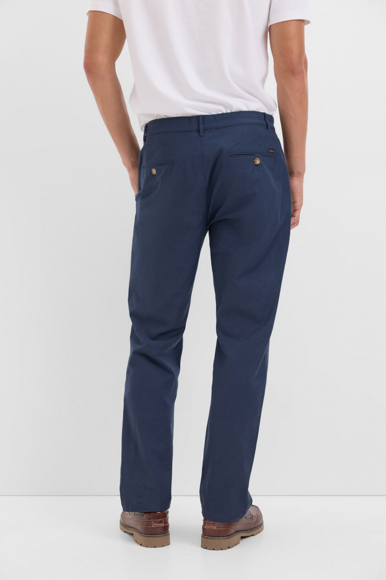 Cortefiel Pantal&oacute;n chino confort regular fit Azul marino