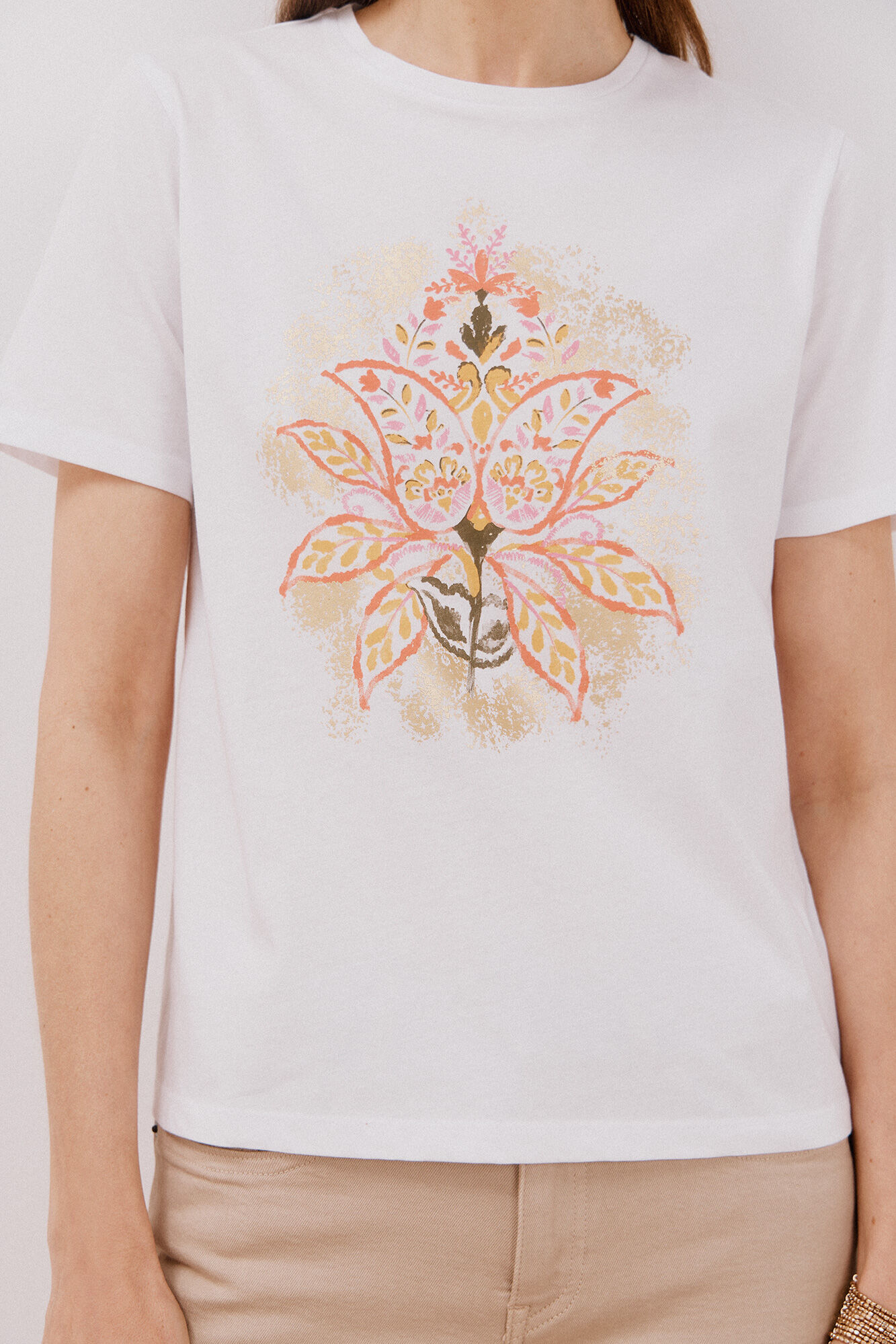 Cortefiel Playera estampada