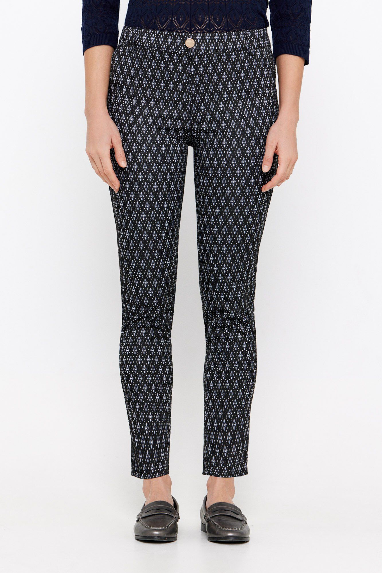 Cortefiel Pantal&oacute;n punto jacquard