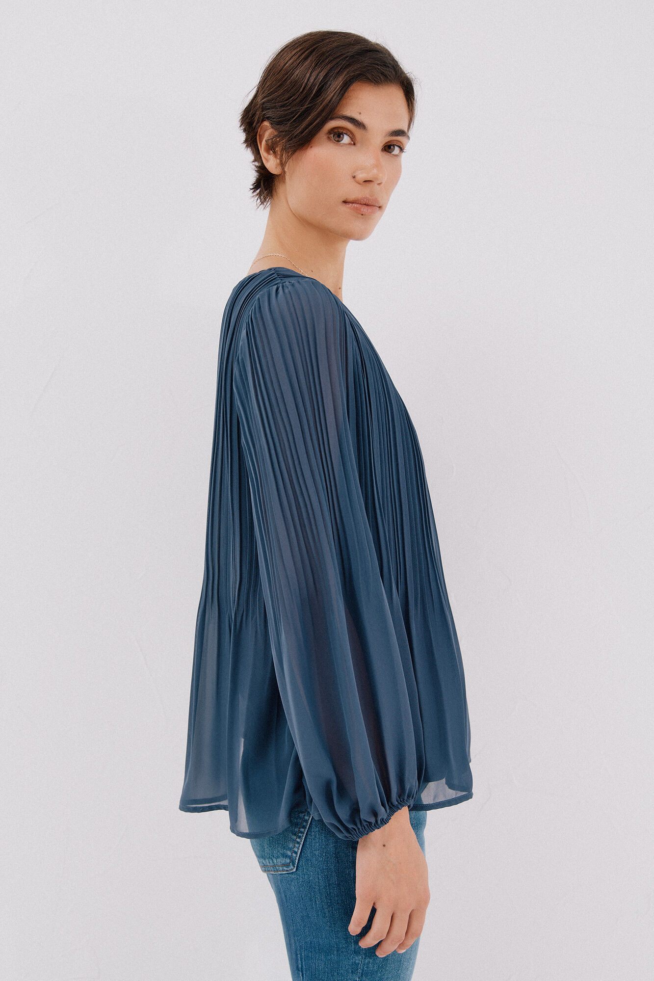 Cortefiel Blusa plisada