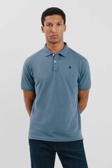 Cortefiel Polo b&aacute;sico piqu&eacute; Azul