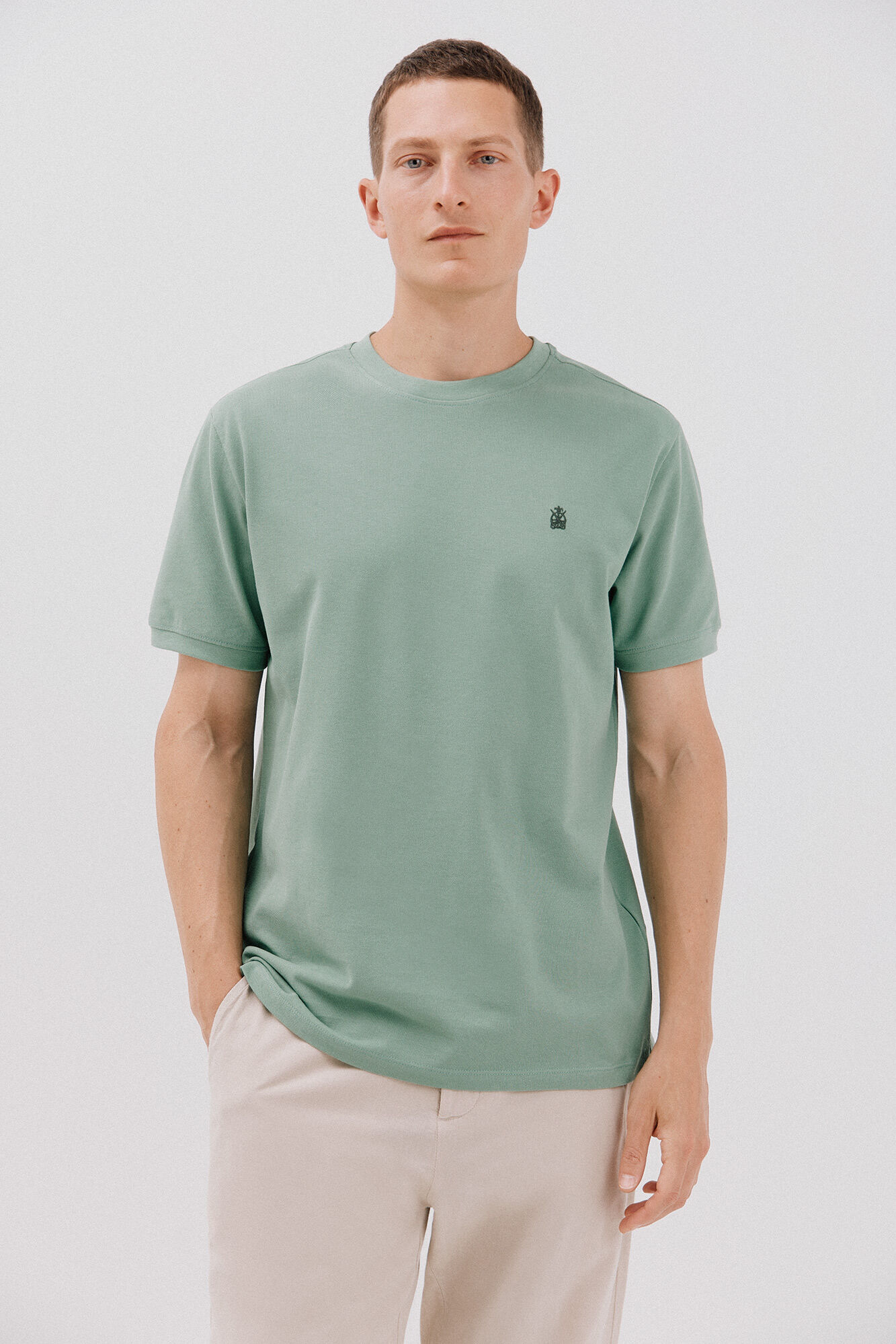 Cortefiel Playera b&aacute;sica piqu&eacute;