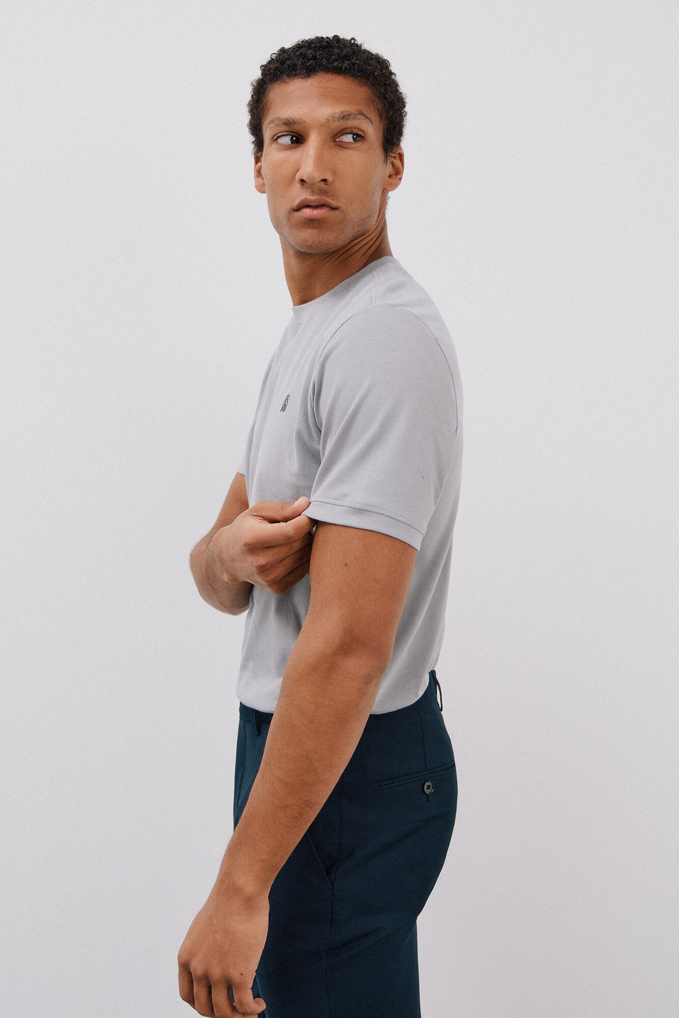 Cortefiel Playera b&aacute;sica piqu&eacute;