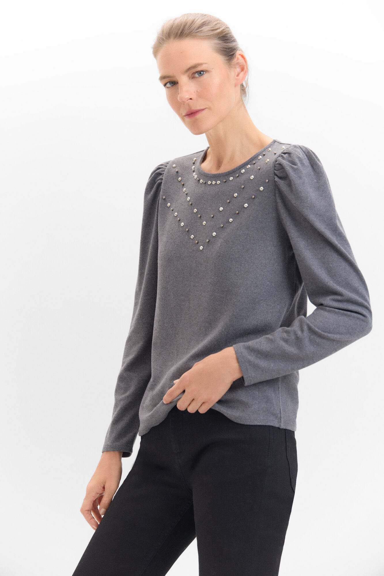 Cortefiel Camiseta con studs