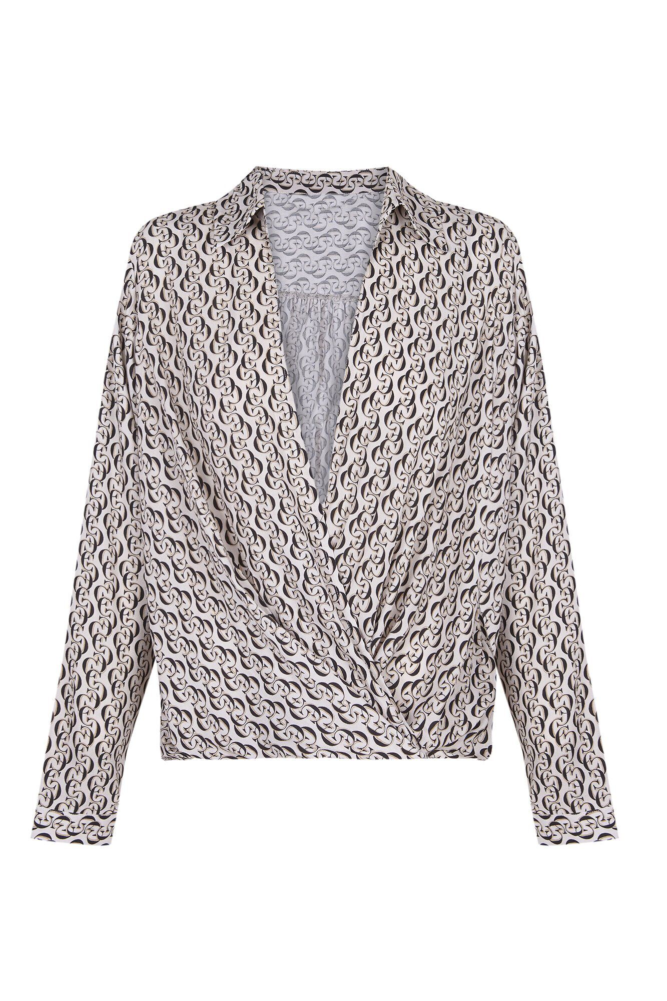 Cortefiel Blusa manga larga estampada Multicolor