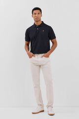 Cortefiel Polo b&aacute;sico piqu&eacute; Negro