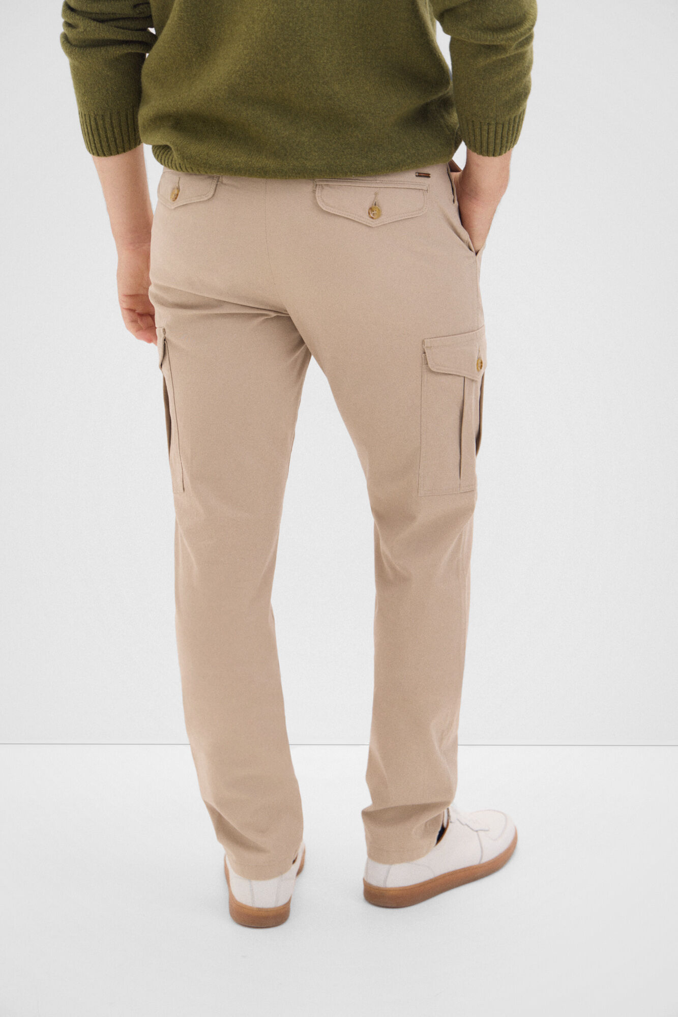 Cortefiel Pantal&oacute;n cargo Beige