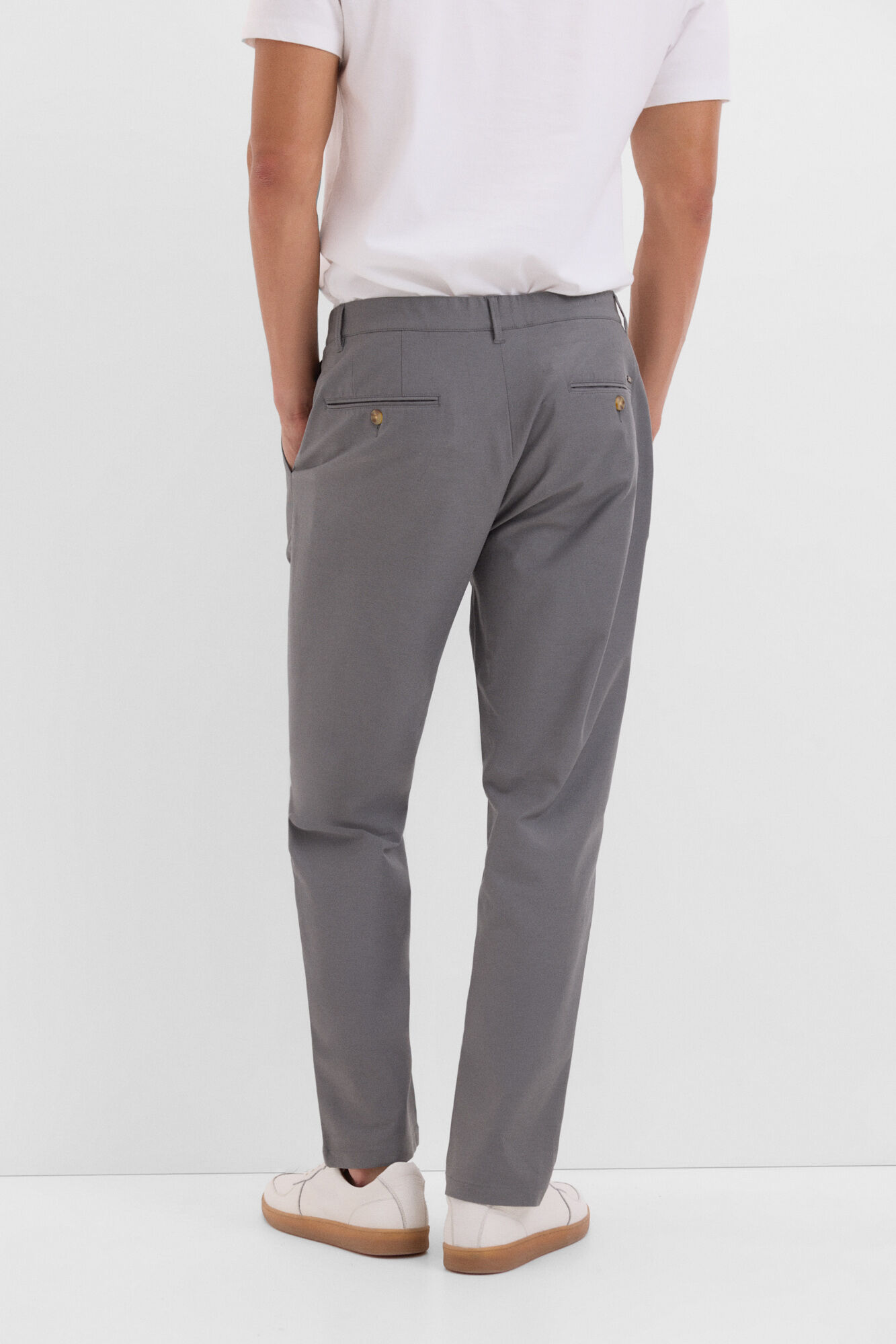 Cortefiel Pantal&oacute;n chino confort regular fit Gris