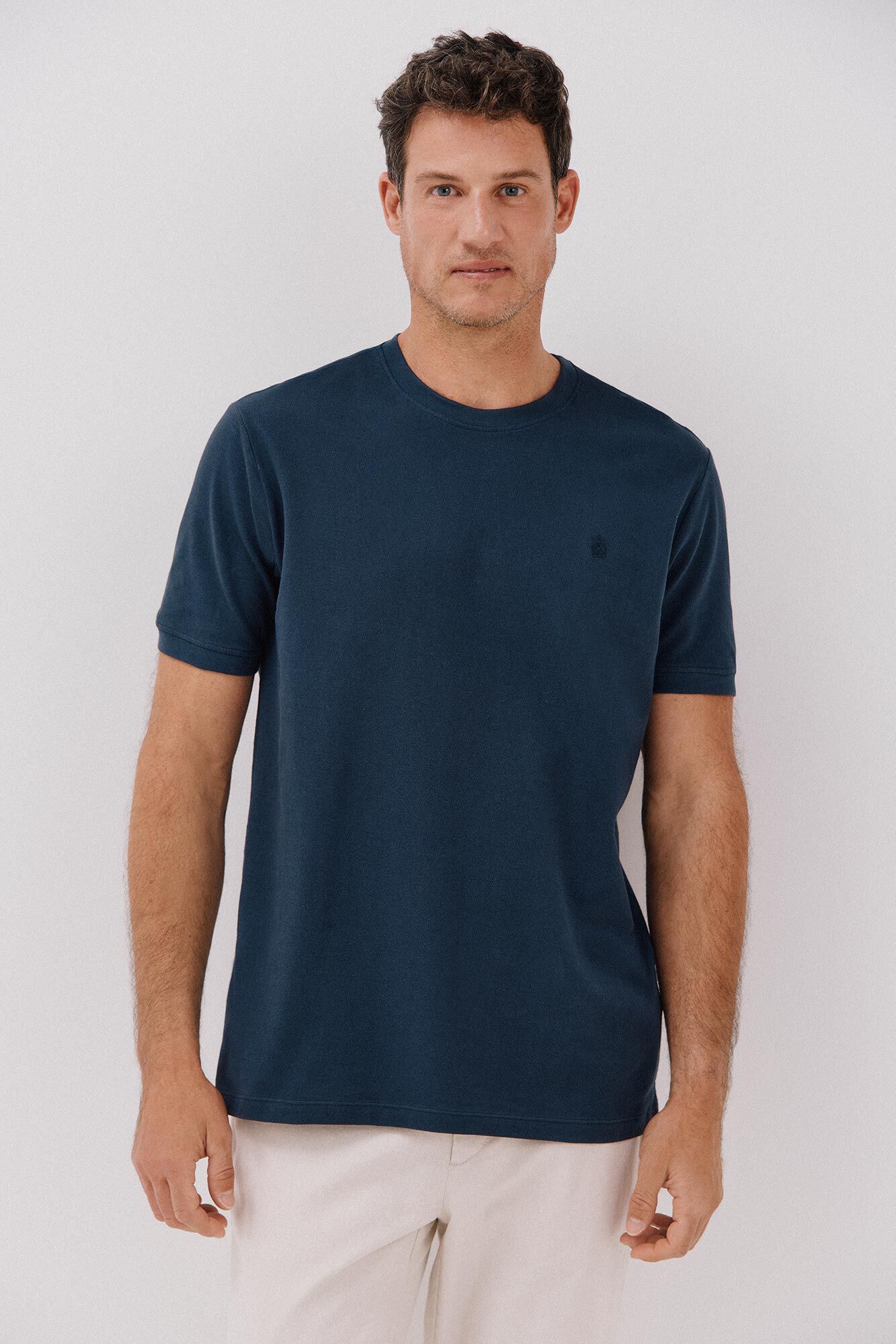Cortefiel Playera b&aacute;sica piqu&eacute;