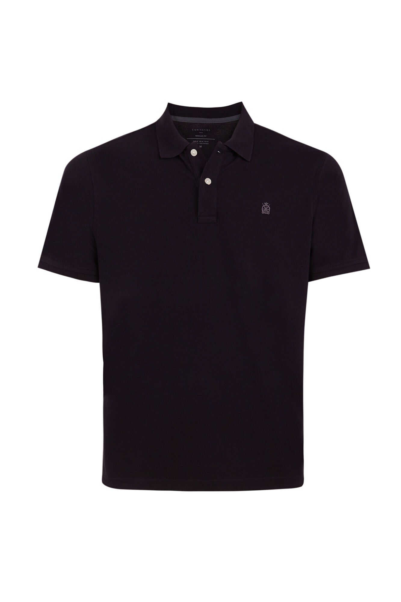 Cortefiel Polo b&aacute;sico piqu&eacute; Negro
