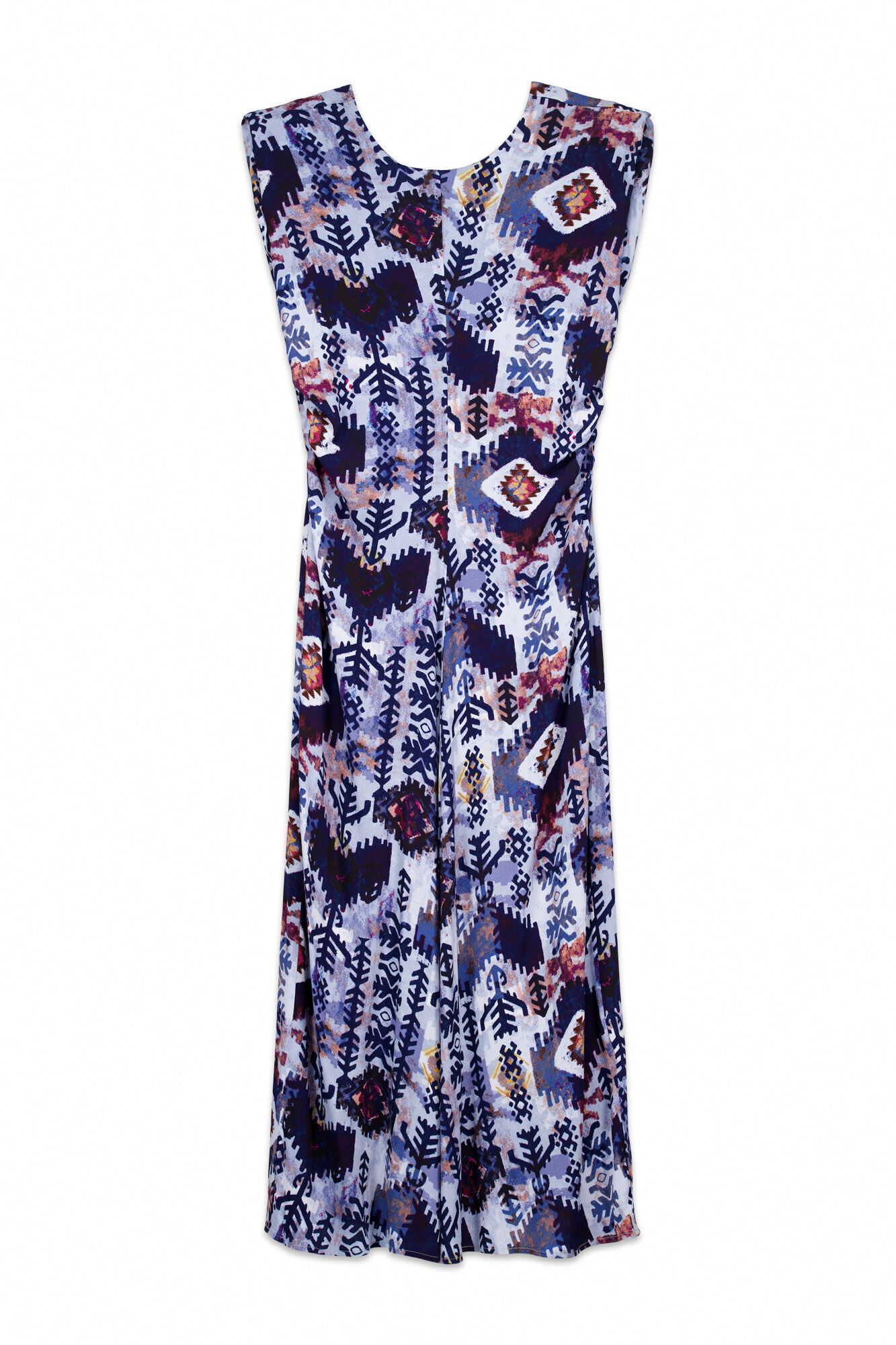 Slowlove Vestido estampado con hombreras Multicolor