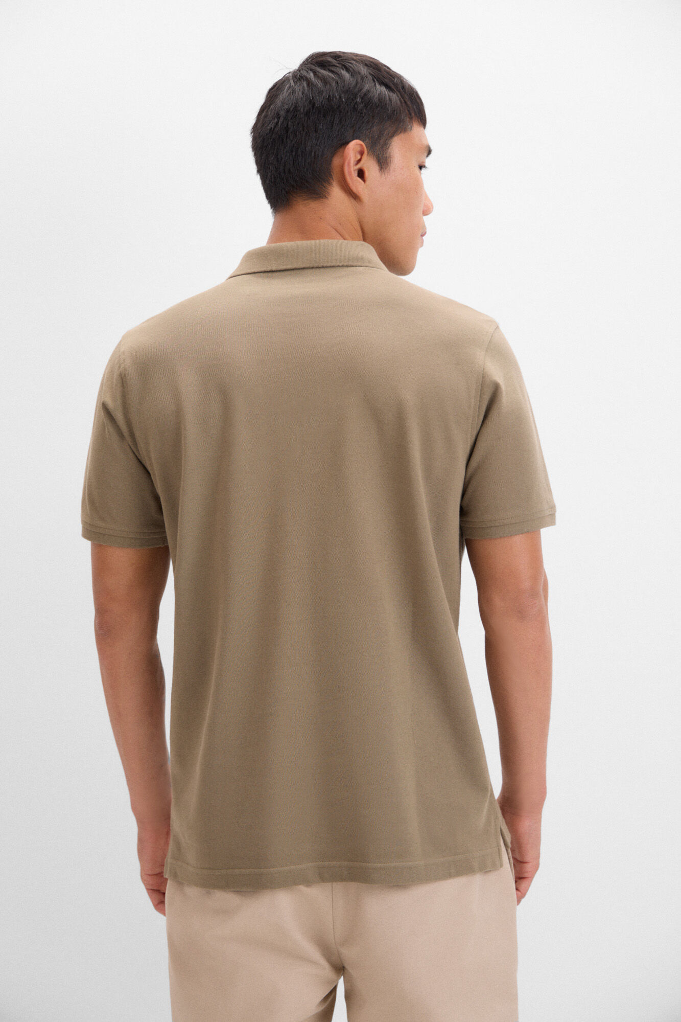 Cortefiel Polo b&aacute;sico Kaki