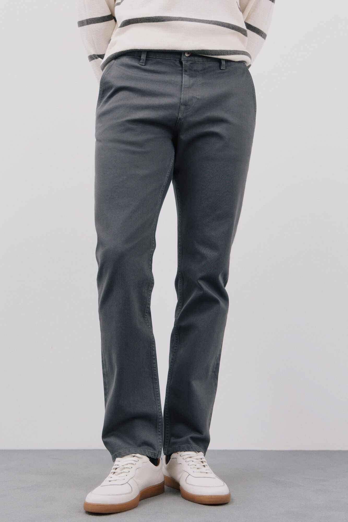 Cortefiel Pantal&oacute;n 5 bolsillos color regular fit