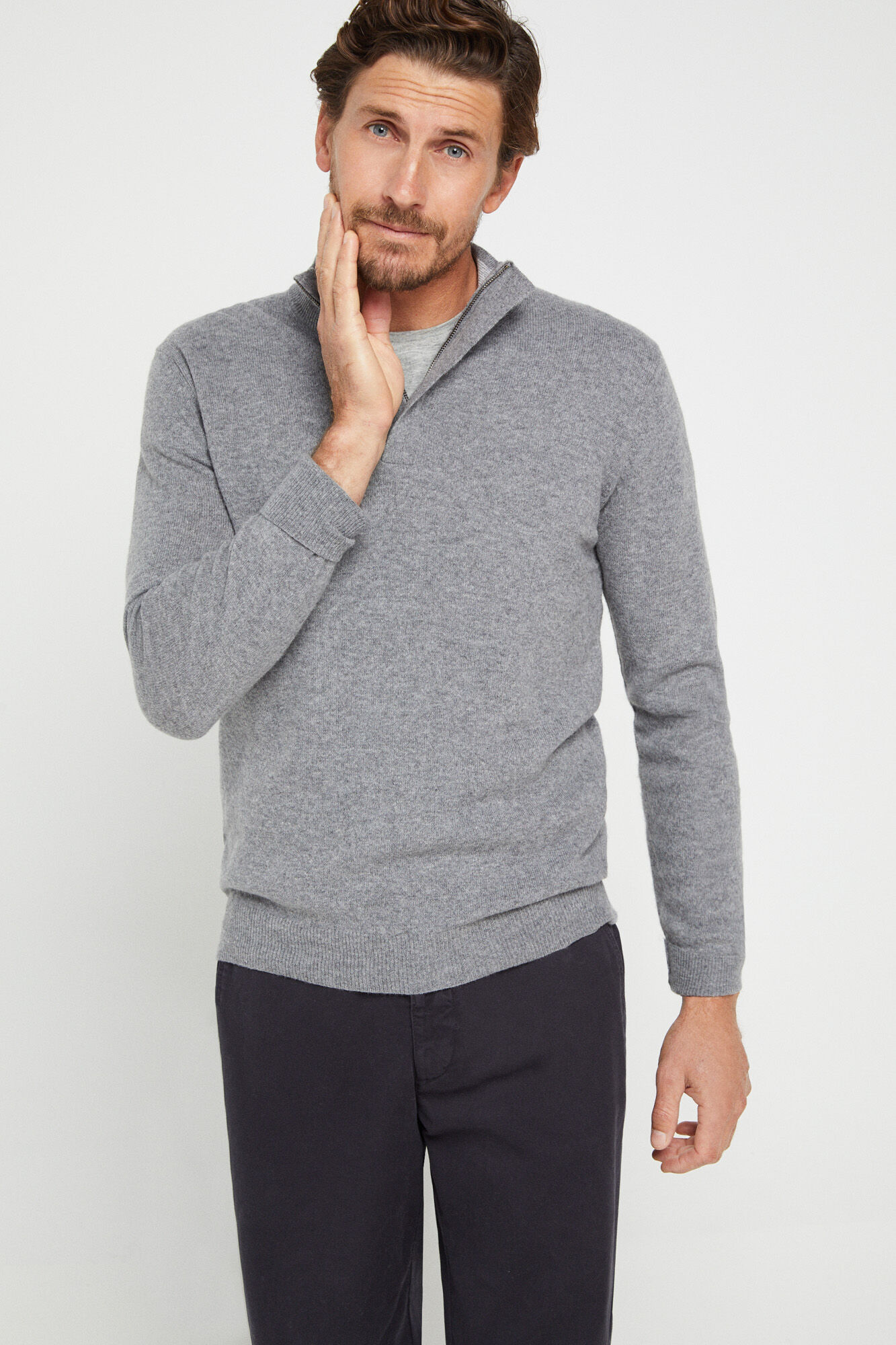 Cortefiel Pantal&oacute;n chino slim fit Azul marino