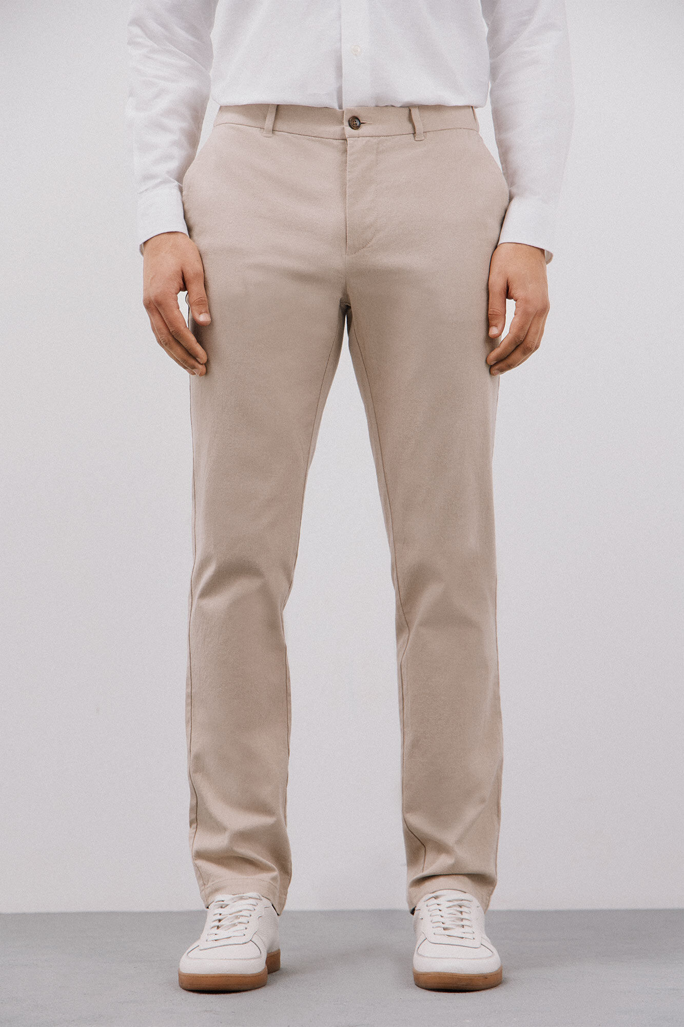 Cortefiel Pantal&oacute;n chino algod&oacute;n-lino