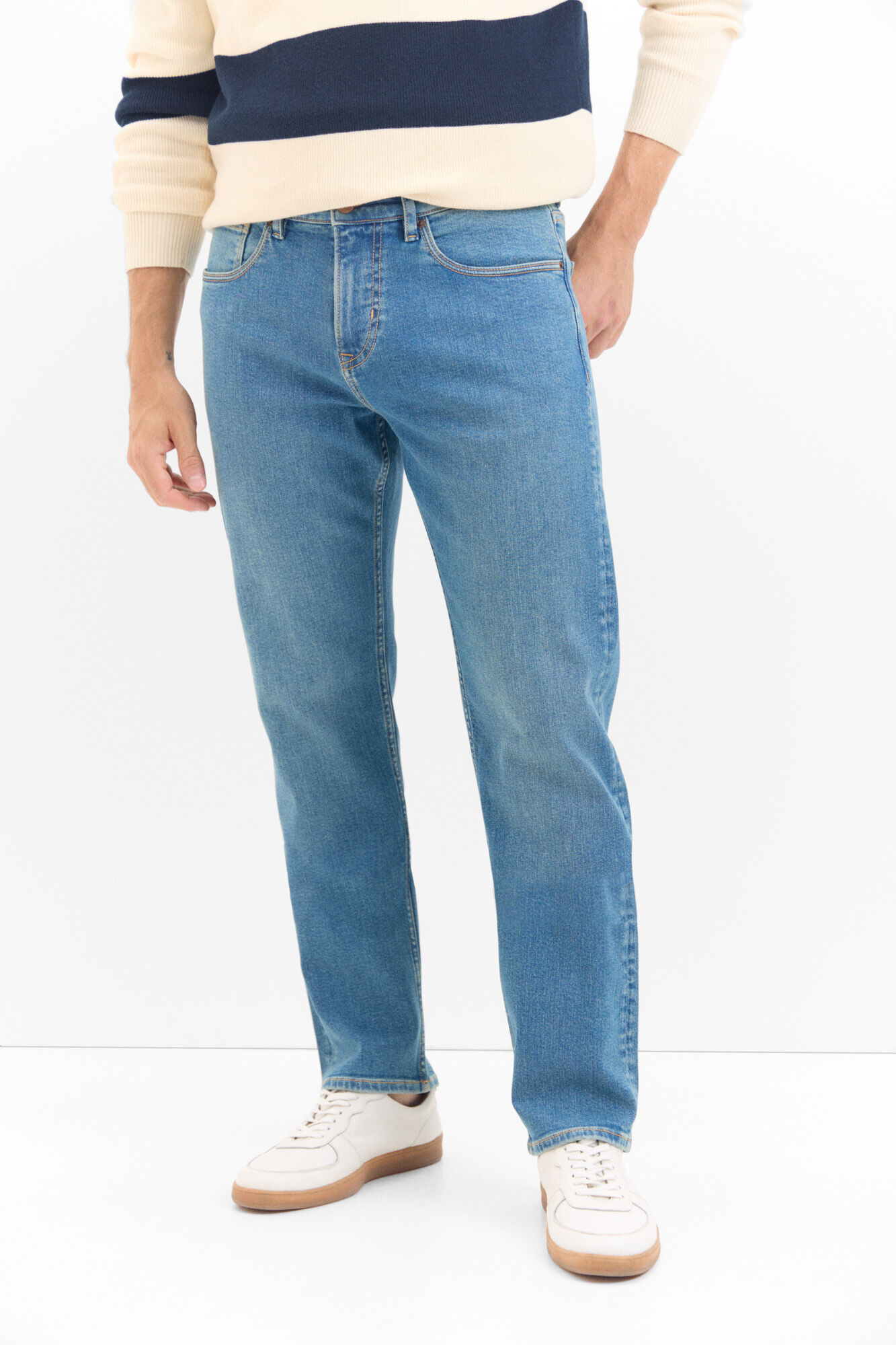 Cortefiel Pantal&oacute;n vaquero regular fit dynamic Azul