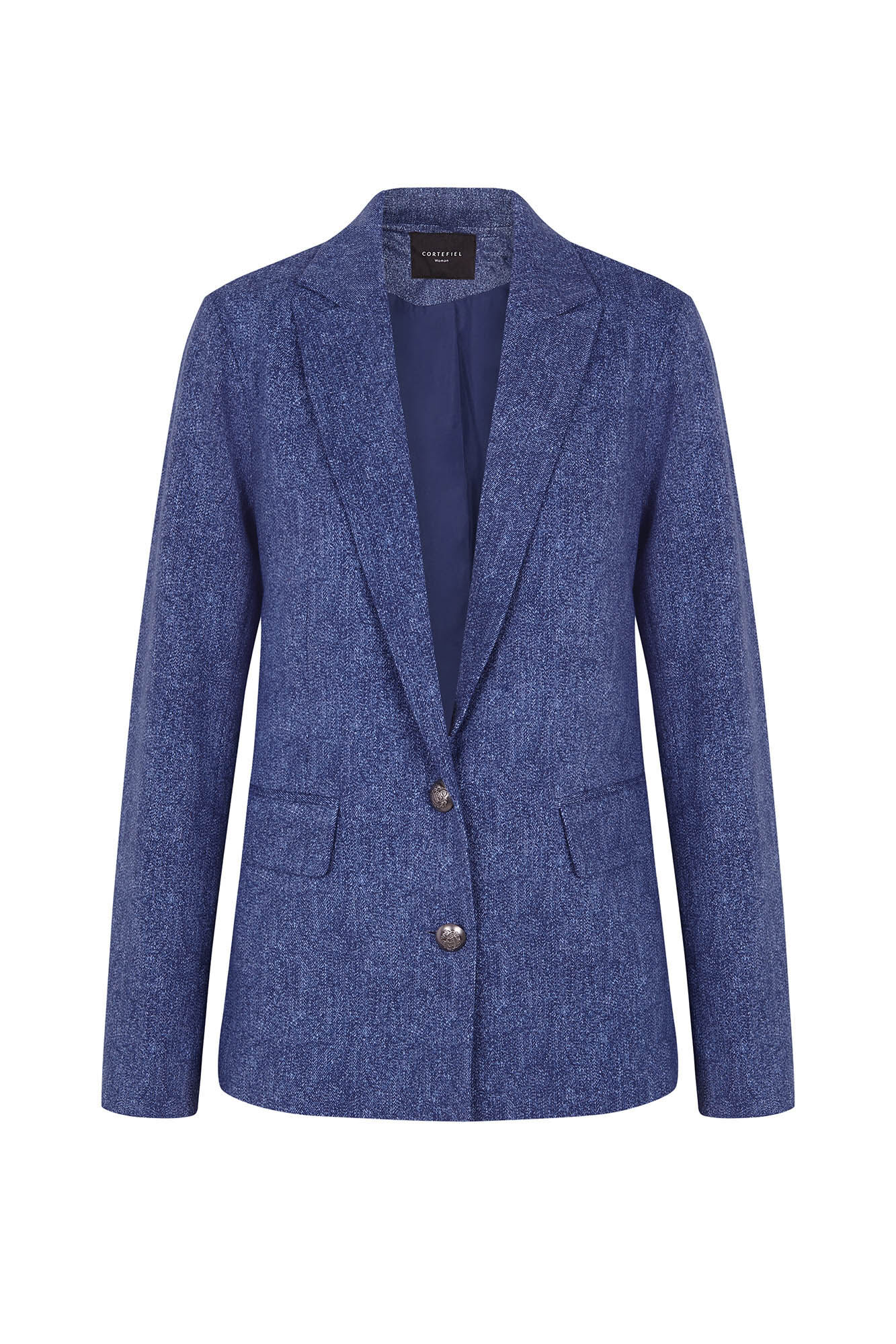Cortefiel Blazer tejido punto Azul