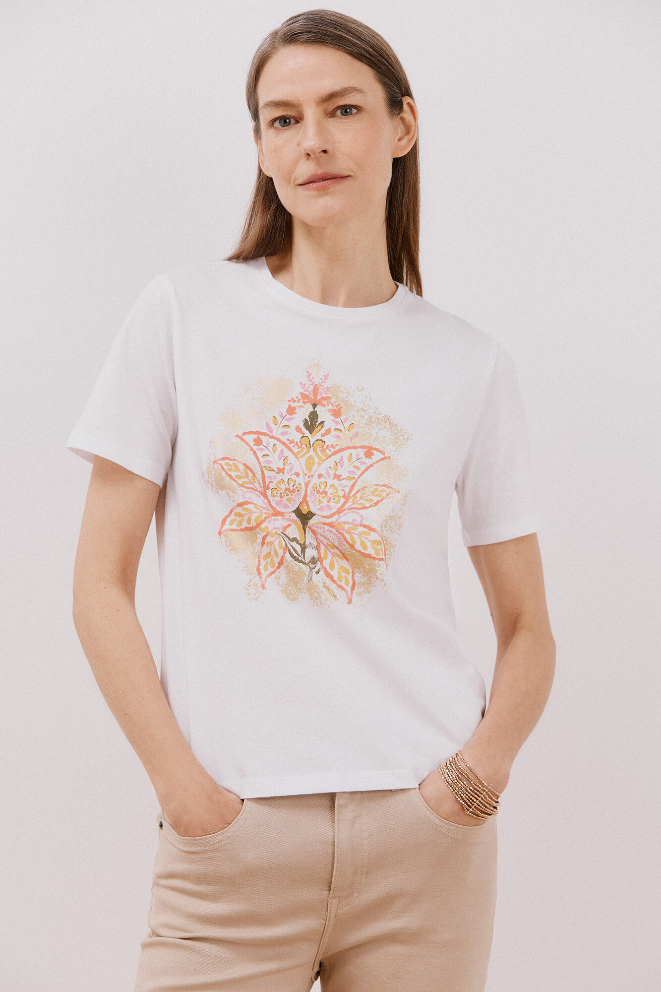 Cortefiel Playera estampada