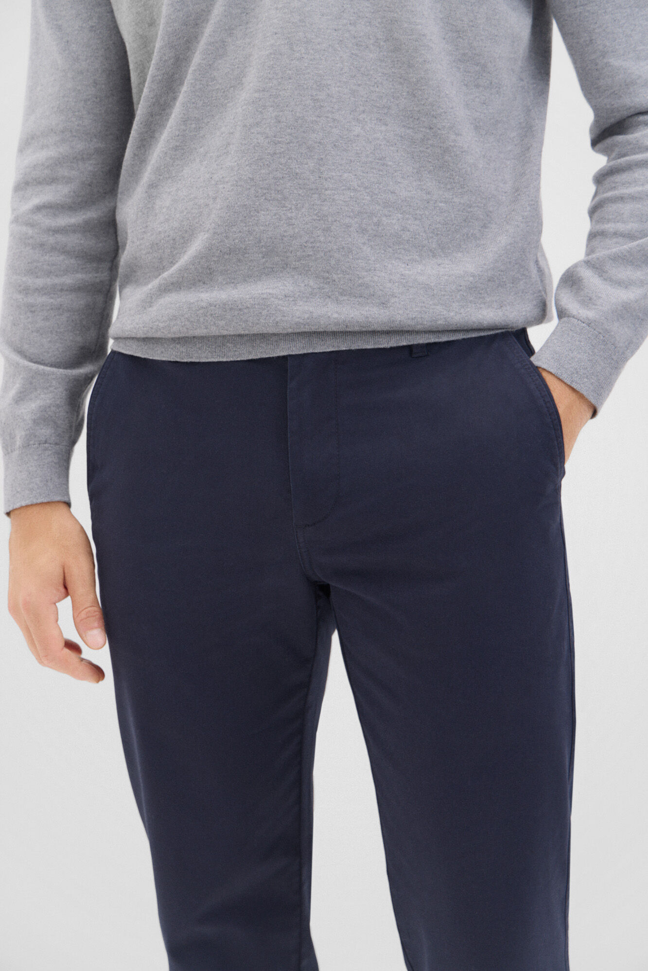 Cortefiel Pantal&oacute;n chino regular fit Azul marino