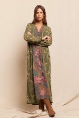 Slowlove Chamarra larga jacquard Verde