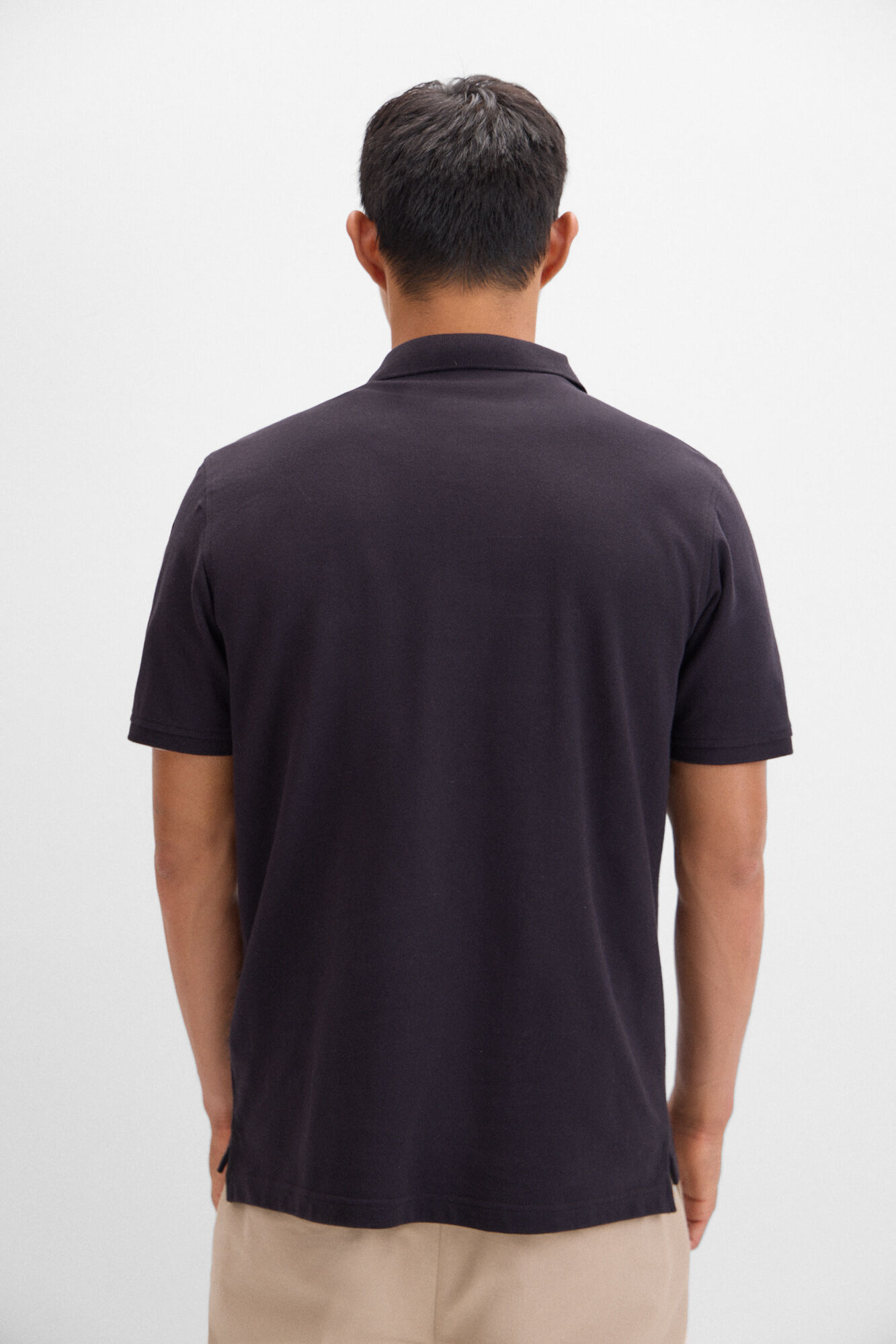 Cortefiel Polo b&aacute;sico Negro