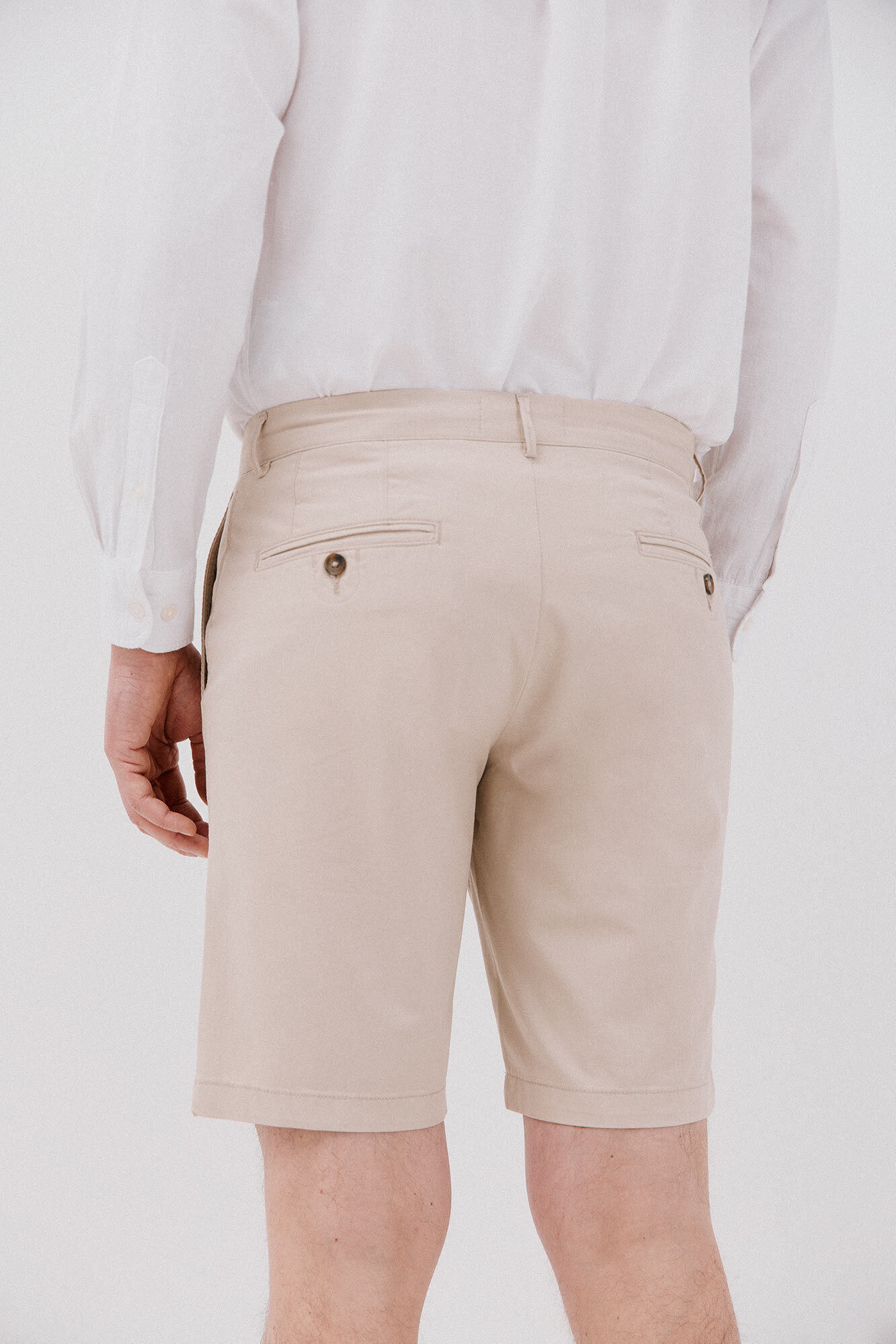 Cortefiel Bermudas chino Beige