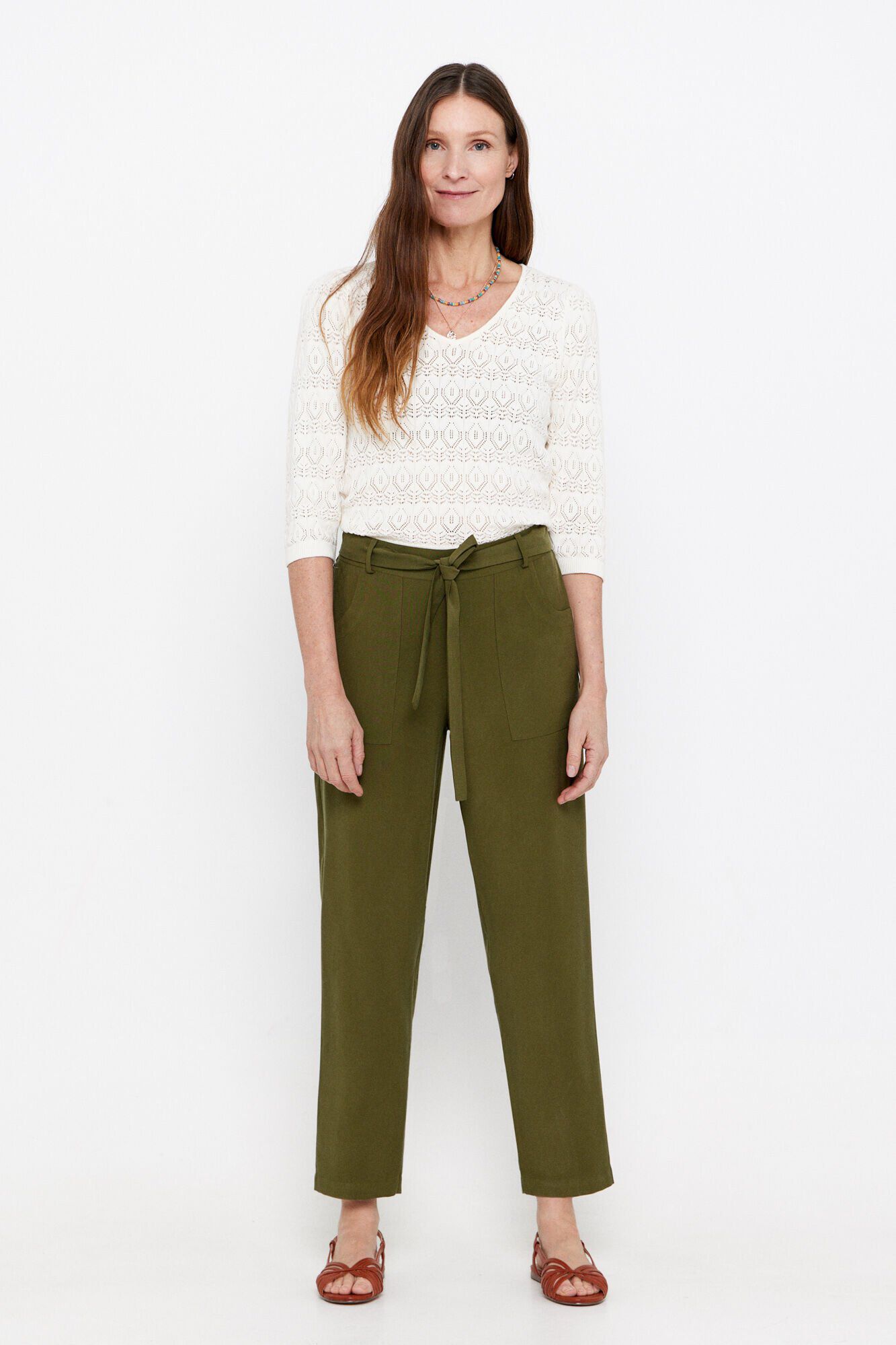 Cortefiel Pantal&oacute;n bolsillos Kaki