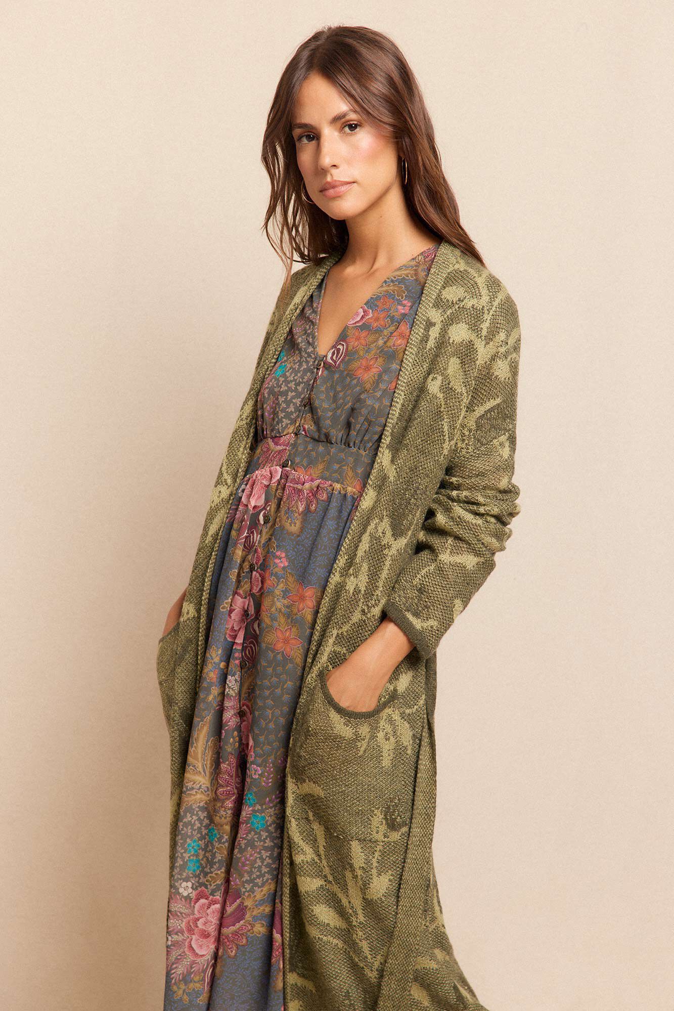 Slowlove Chaqueta larga jacquard