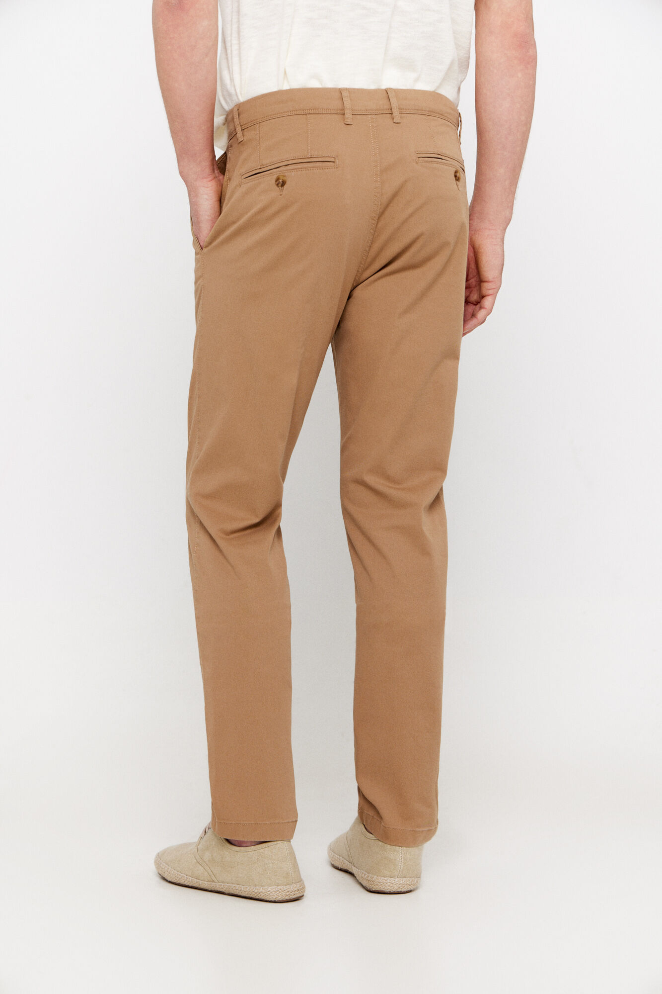 Cortefiel Pantal&oacute;n chino slim fit Beige
