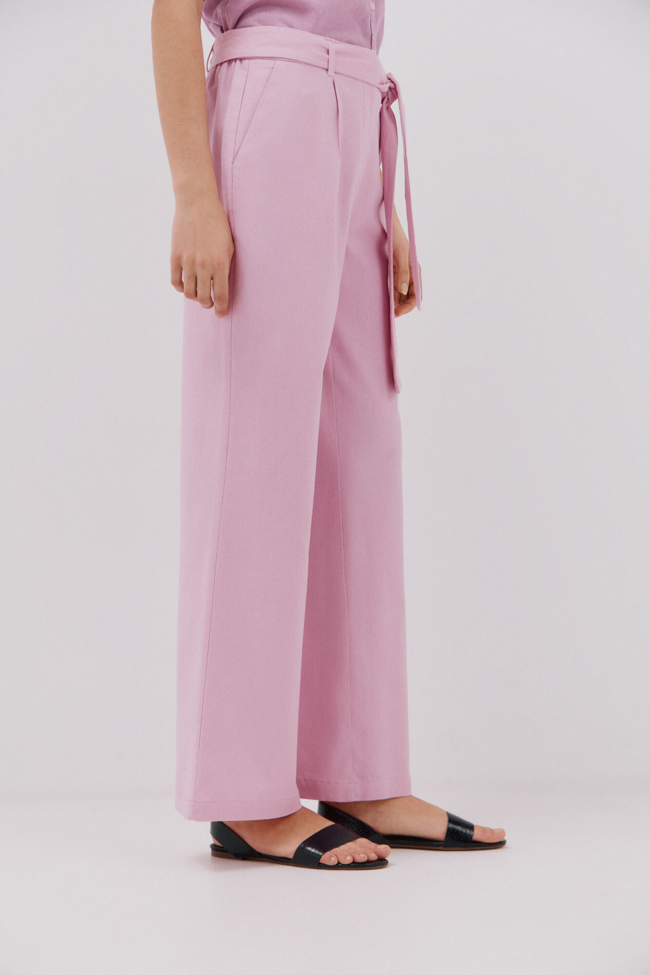 Cortefiel Falda midi capa Rosa