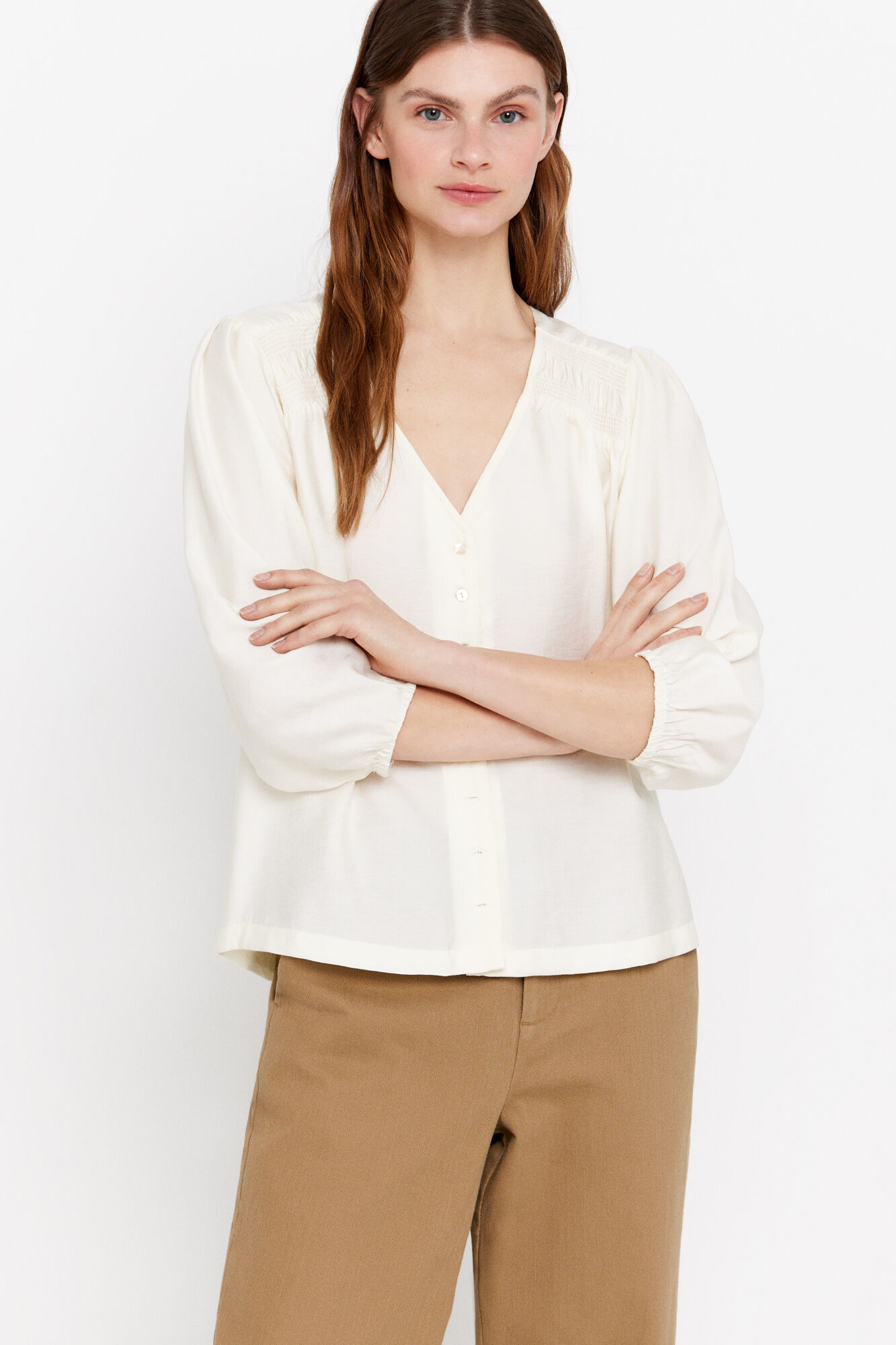 Cortefiel Blusa escote pico