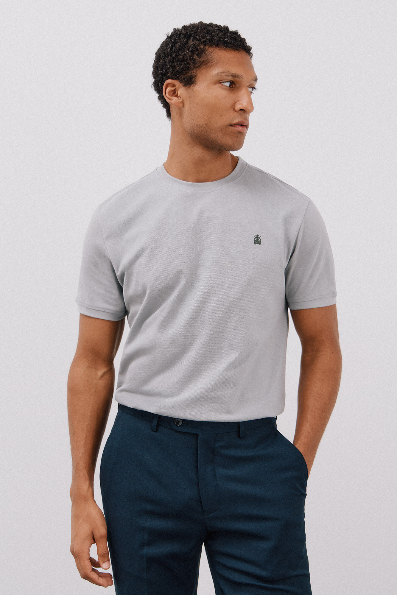 Cortefiel Playera b&aacute;sica piqu&eacute;