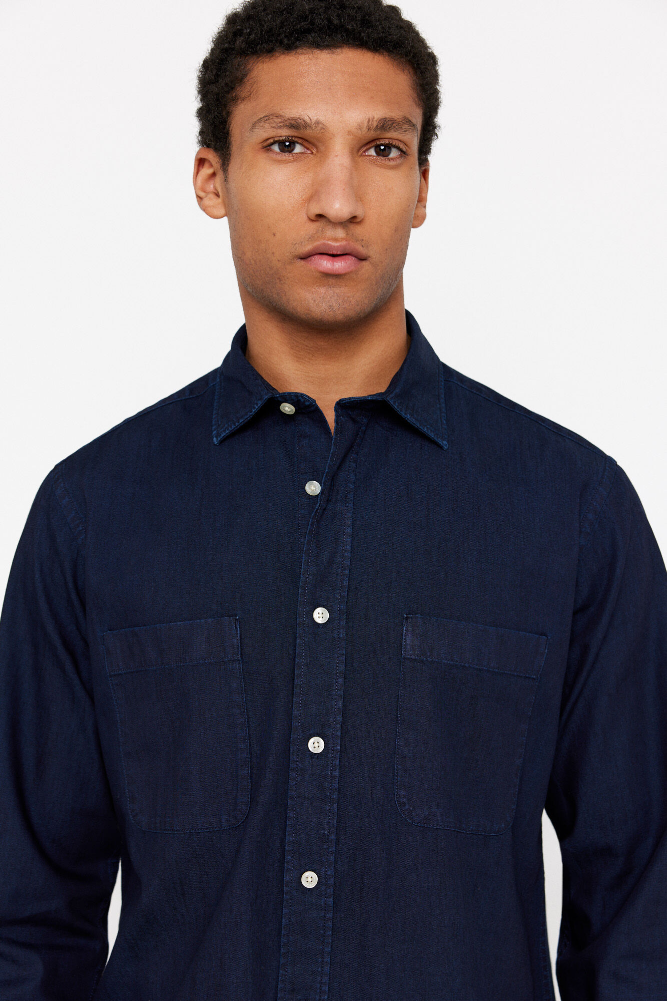 Cortefiel Camisa denim utility