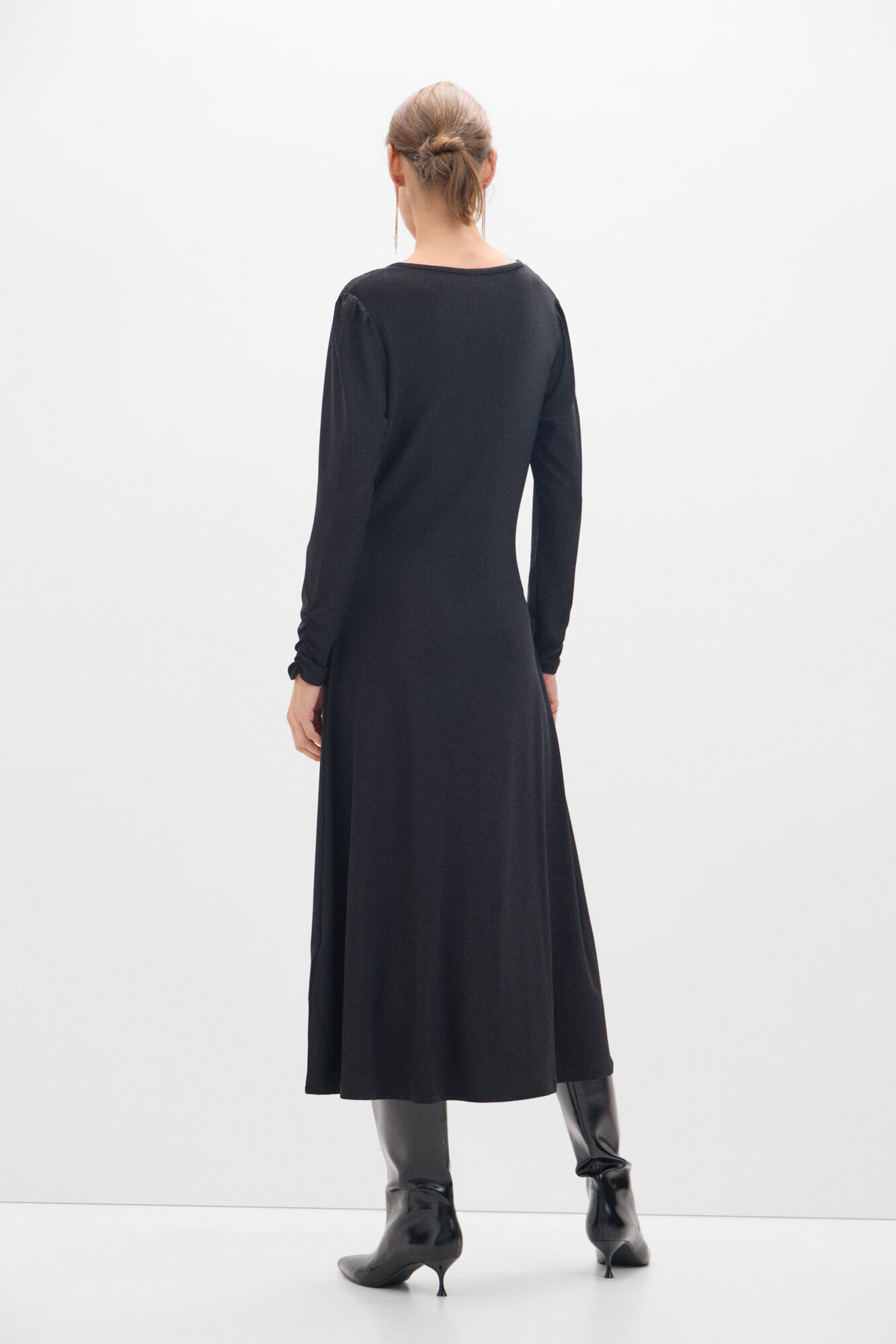 Cortefiel Vestido de lurex Negro