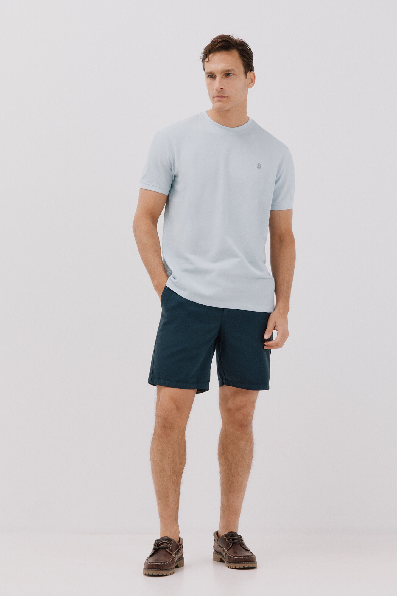 Cortefiel Playera b&aacute;sica piqu&eacute;