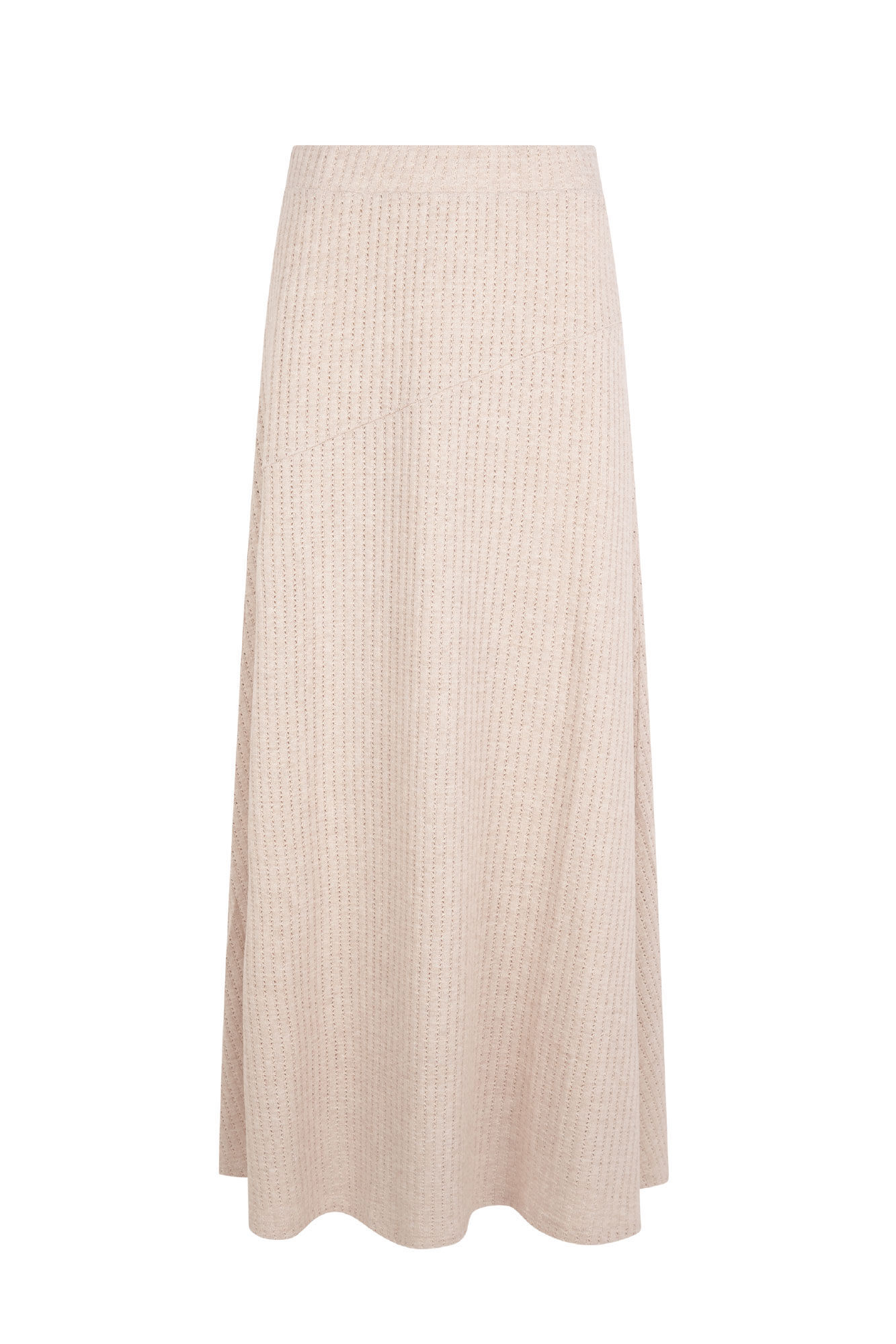 Slowlove Falda capa de punto Beige