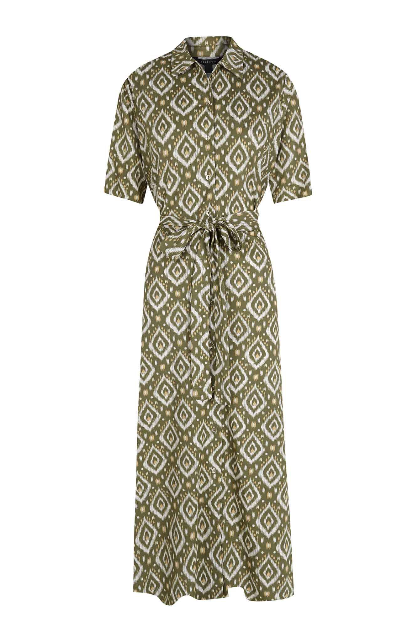 Cortefiel Vestido polo en punto piqu&eacute; Multicolor