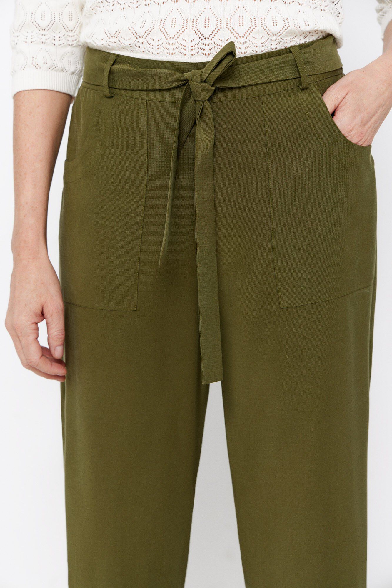 Cortefiel Pantal&oacute;n bolsillos Kaki