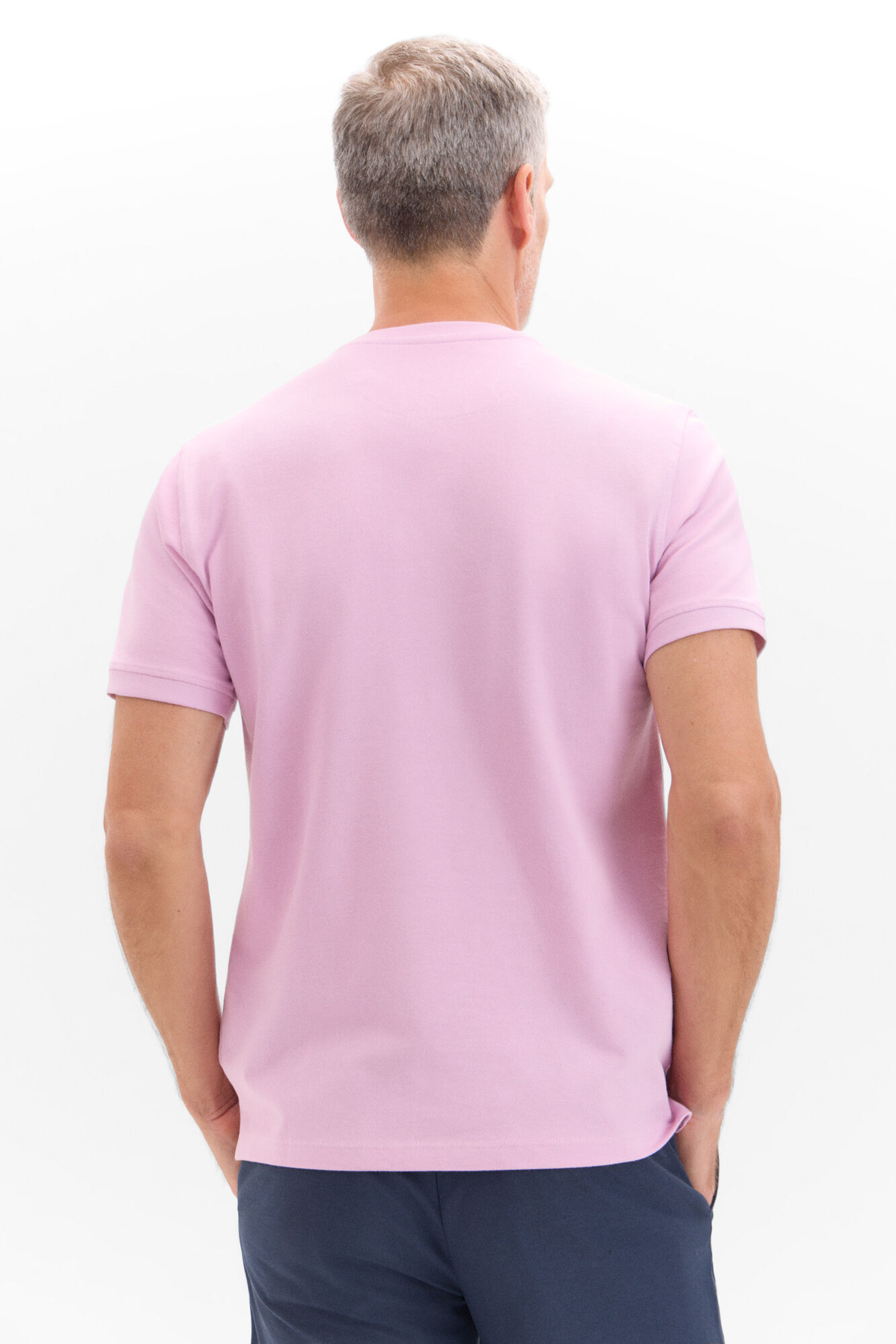 Cortefiel Camiseta b&aacute;sica piqu&eacute; Rosa