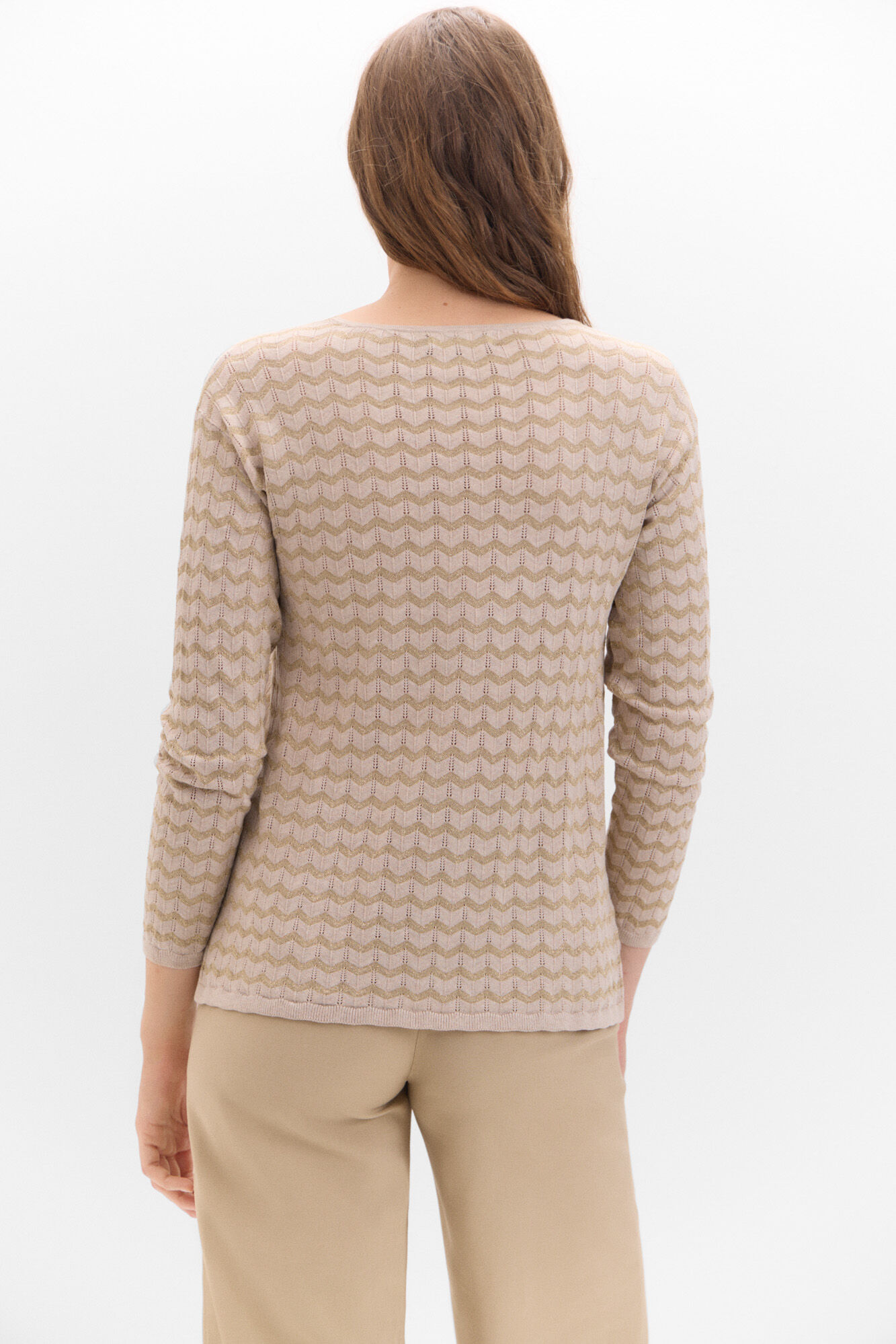 Cortefiel Jersey jacquard lurex Arena