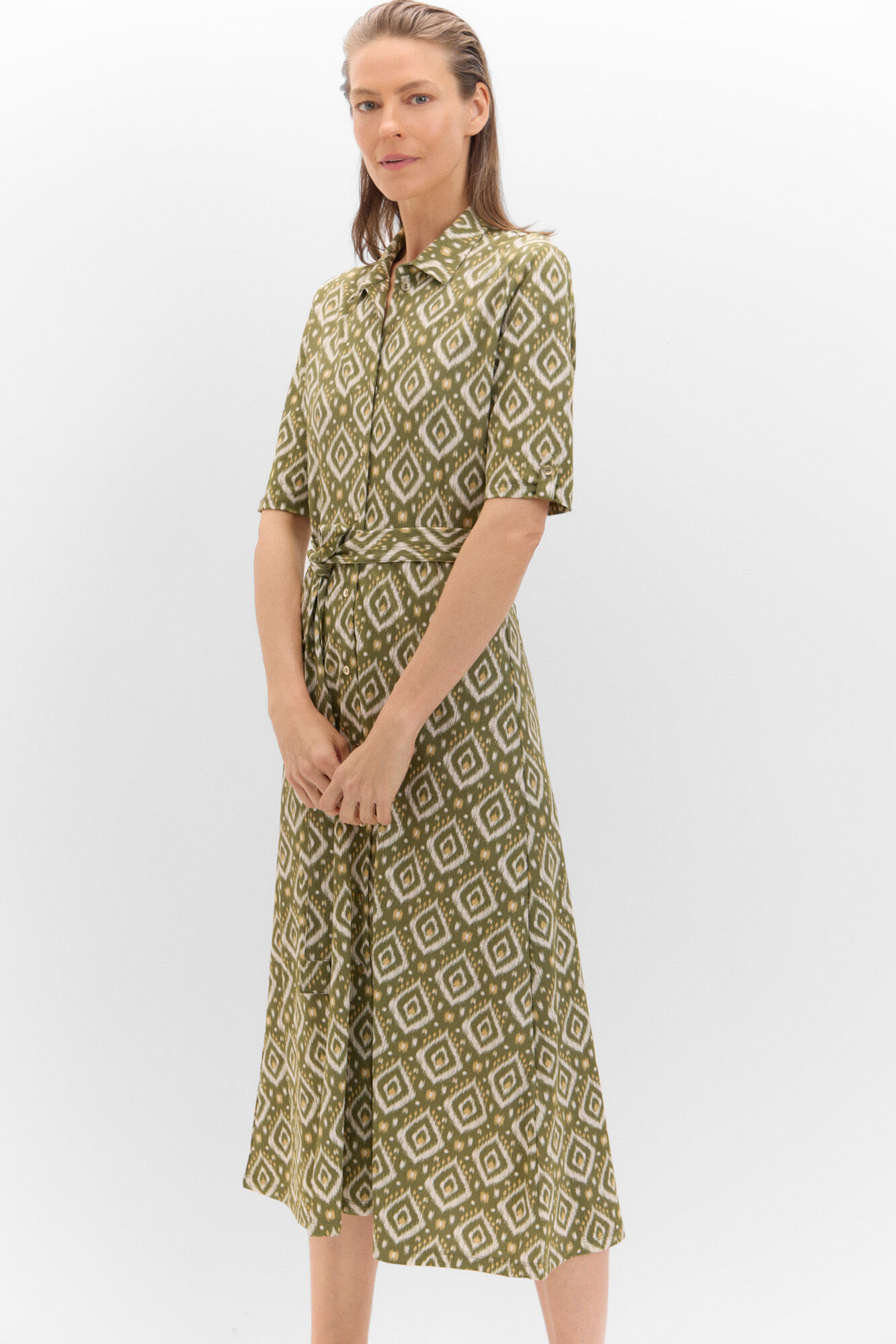 Cortefiel Vestido polo en punto piqu&eacute;