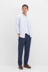 Cortefiel Pantal&oacute;n chino confort regular fit Azul marino