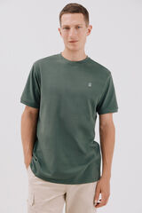 Cortefiel Playera b&aacute;sica piqu&eacute; Verde